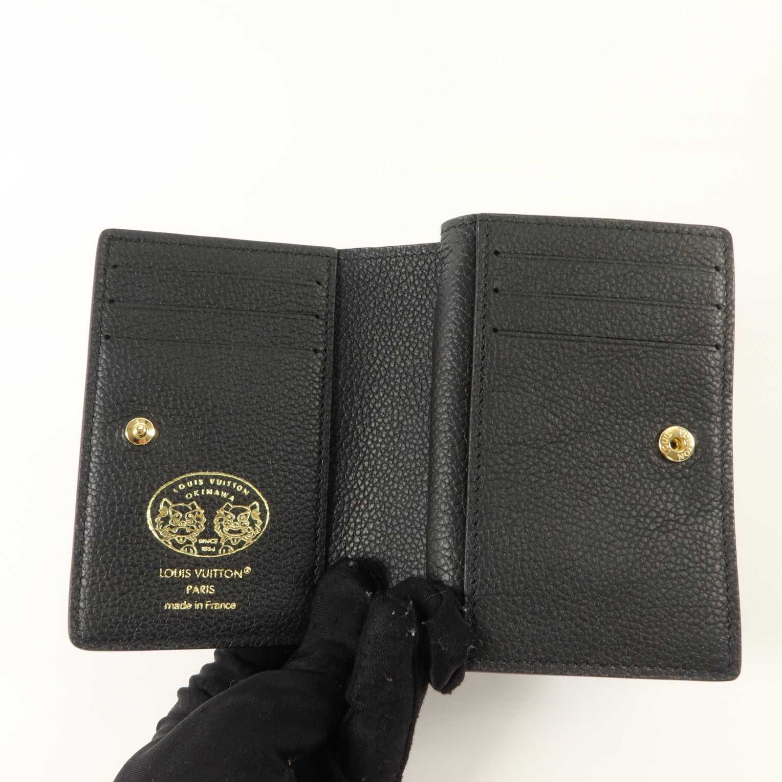 LOUIS VUITTON Monogram Empreinte Clea Wallet金扣錢包