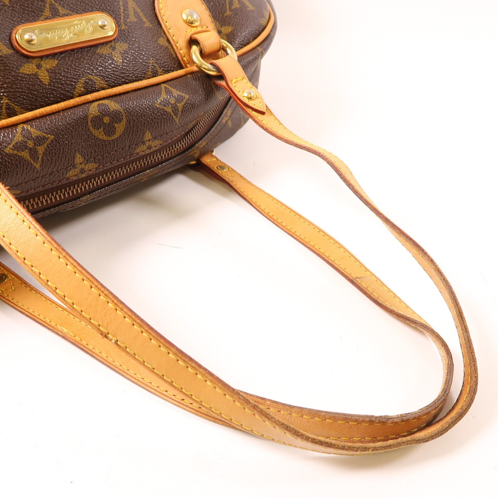 LOUIS VUITTON Monogram Montorgueil金扣肩背袋啡色