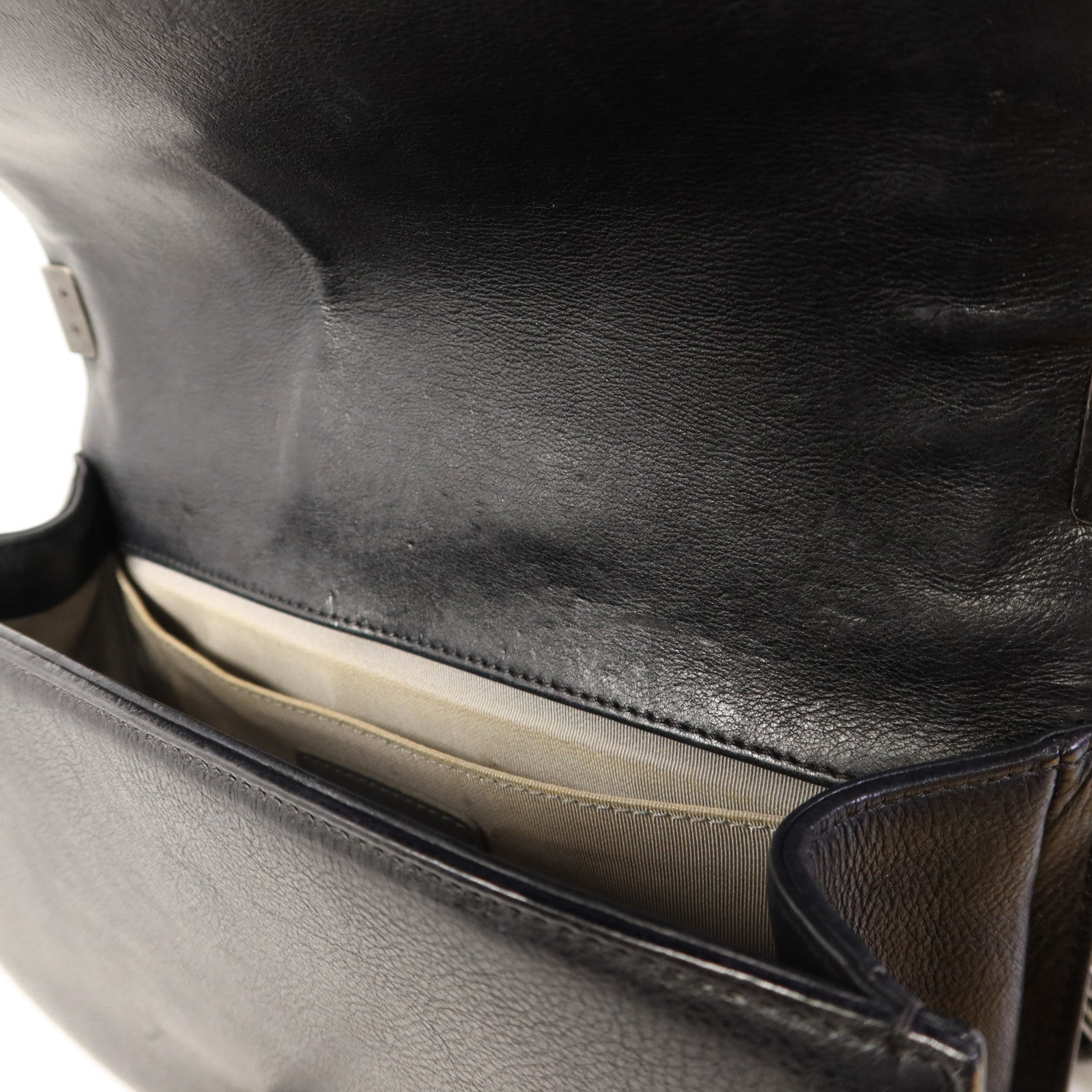 CHANEL 牛皮皮革Boy 25鏈帶肩背袋