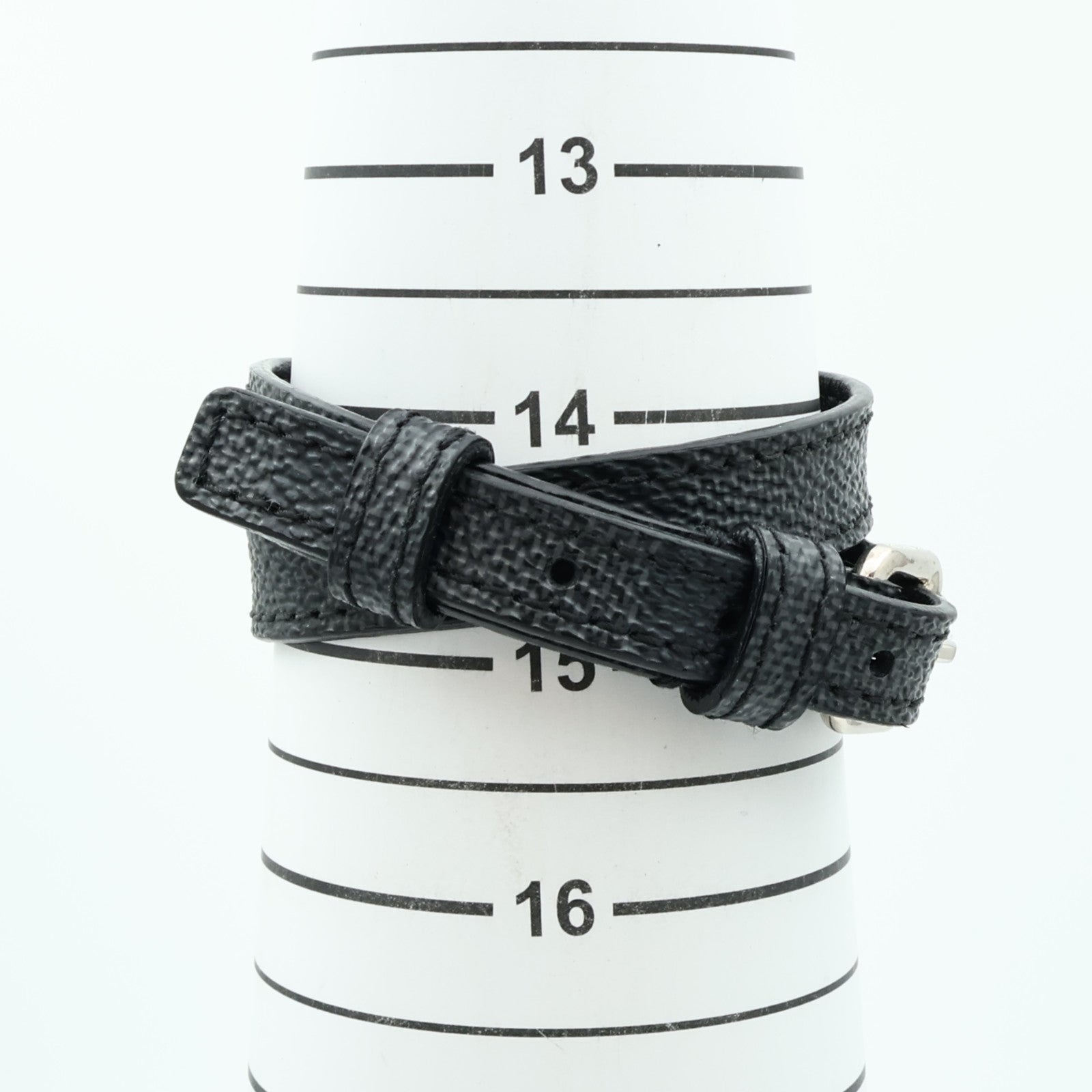 LOUIS VUITTON Damier Graphite Sign It Bracelet銀扣手鏈