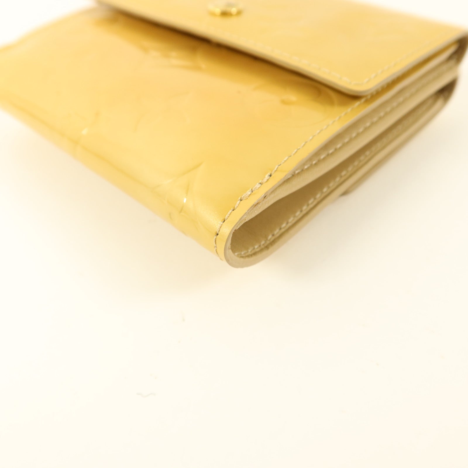 LOUIS VUITTON Monogram Vernis Elise Compact Wallet金扣錢包