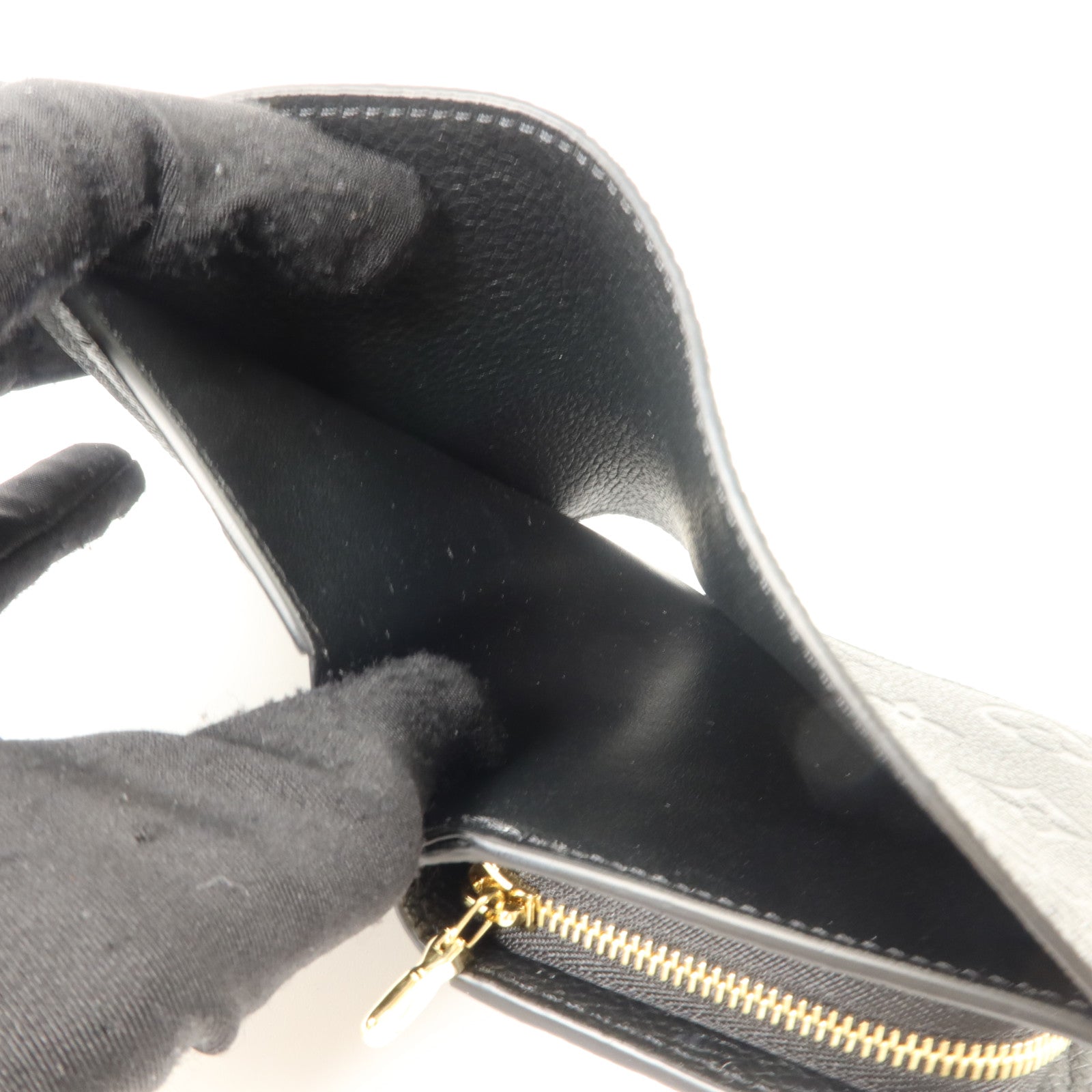 LOUIS VUITTON Monogram Empreinte Clea Wallet金扣錢包
