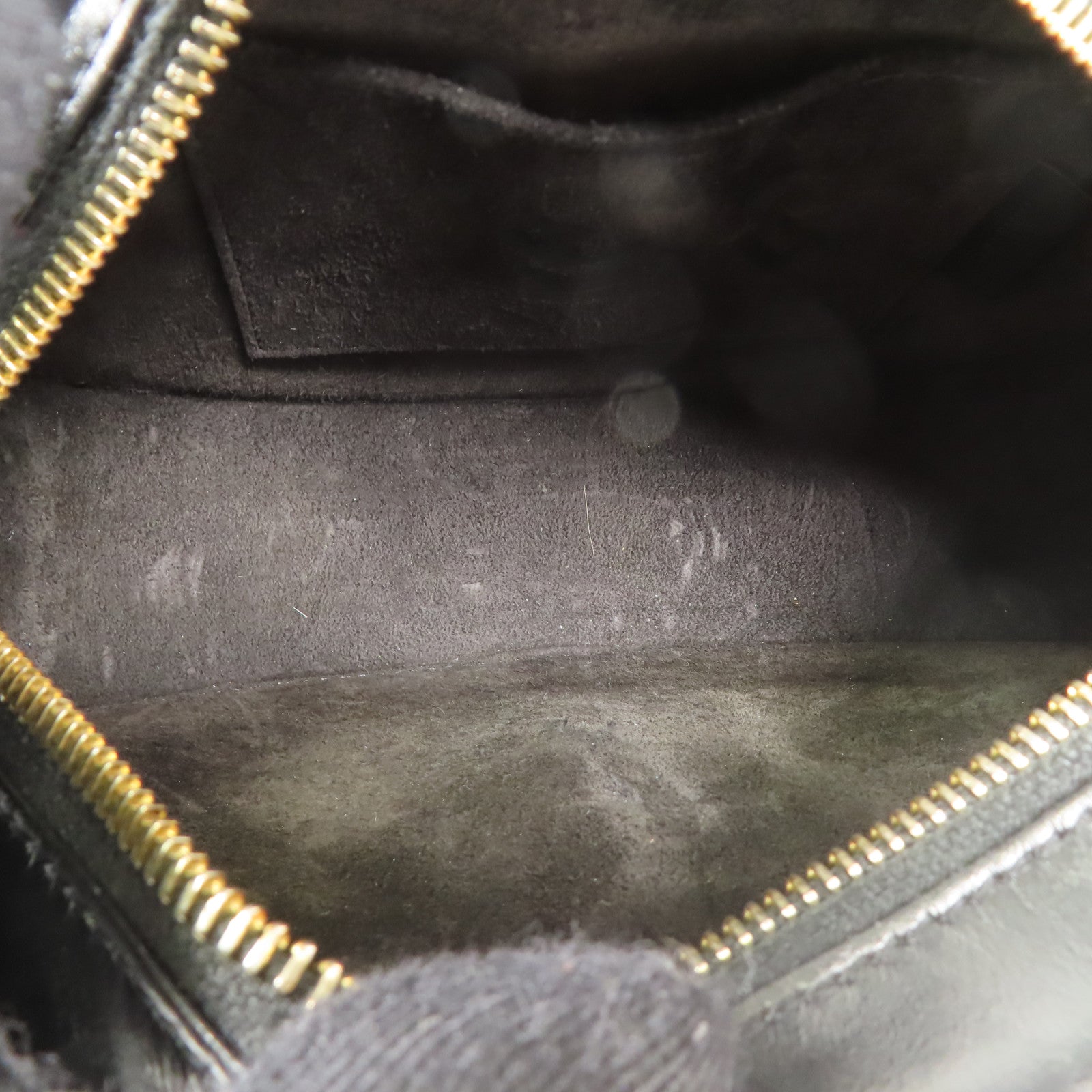 CELINE GHW Oval Bag Shoulder Bag Calfskin Leather Black