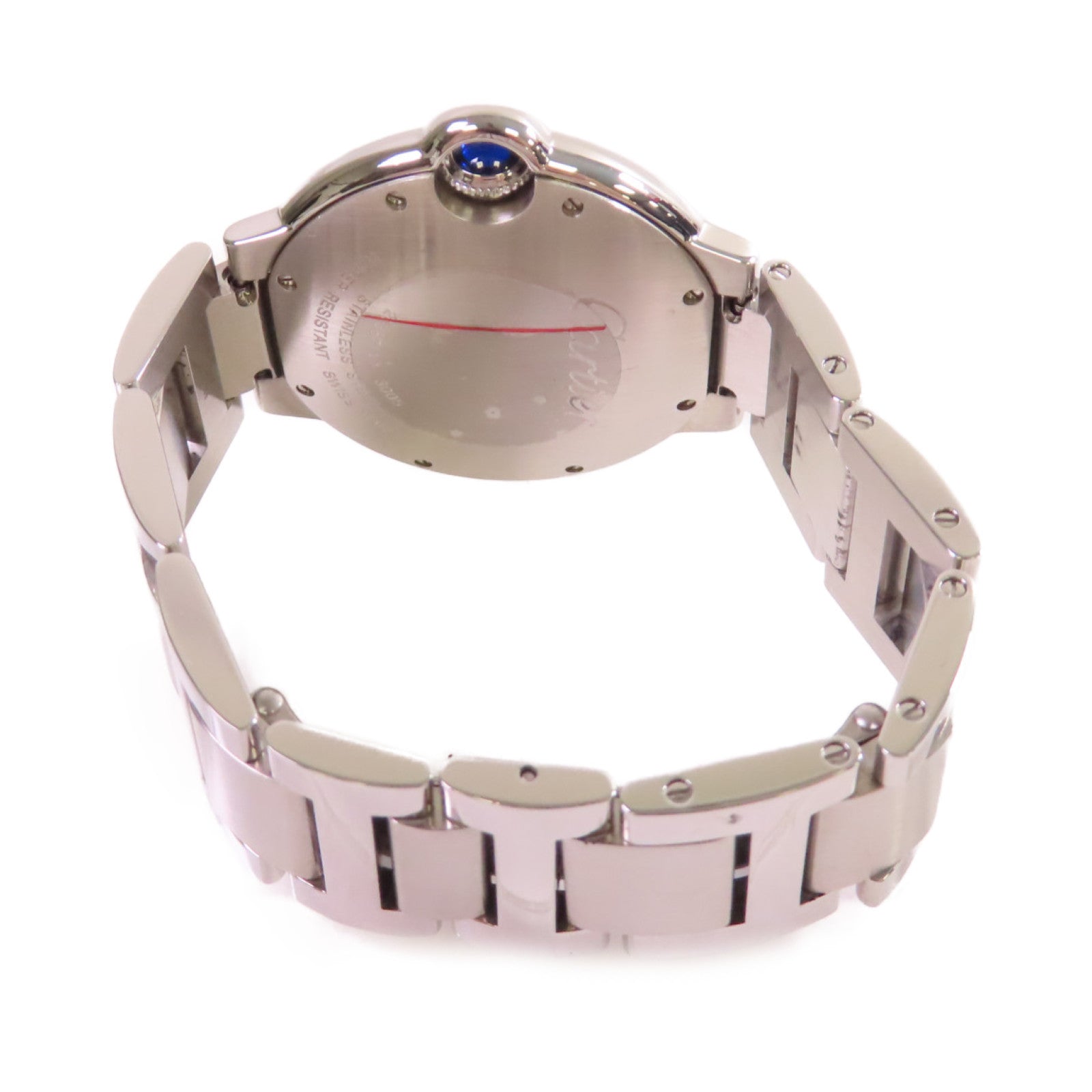 CARTIER Ballon Bleu Watch不鏽鋼石英機芯手錶白色/銀色