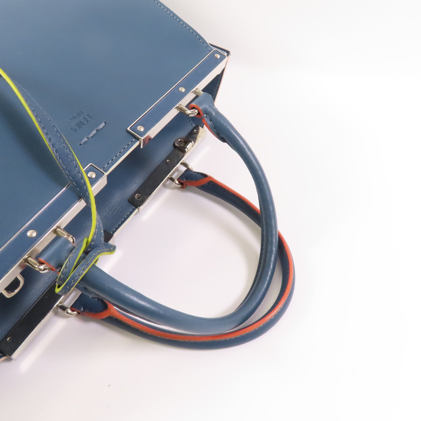 FENDI 【激減優惠】牛皮皮革3 Jours Bag銀扣手挽肩背兩用袋