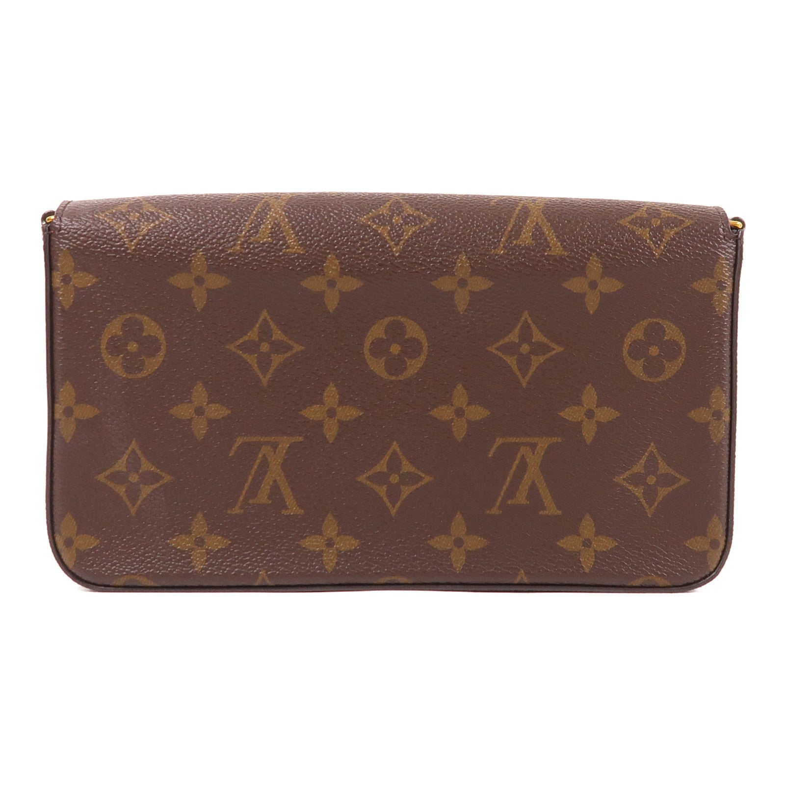 LOUIS VUITTON LV GHW Pochette Felicie Chain Shoulder Bag M61276 Monogram Brown