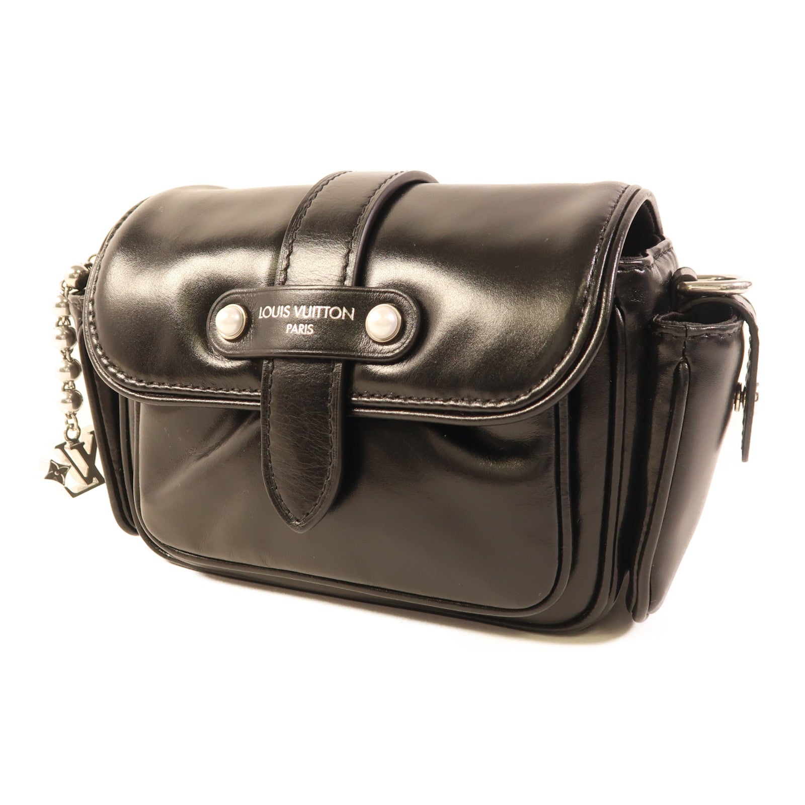 LOUIS VUITTON 牛皮皮革Cargo Wearable Wallet銀扣肩背袋
