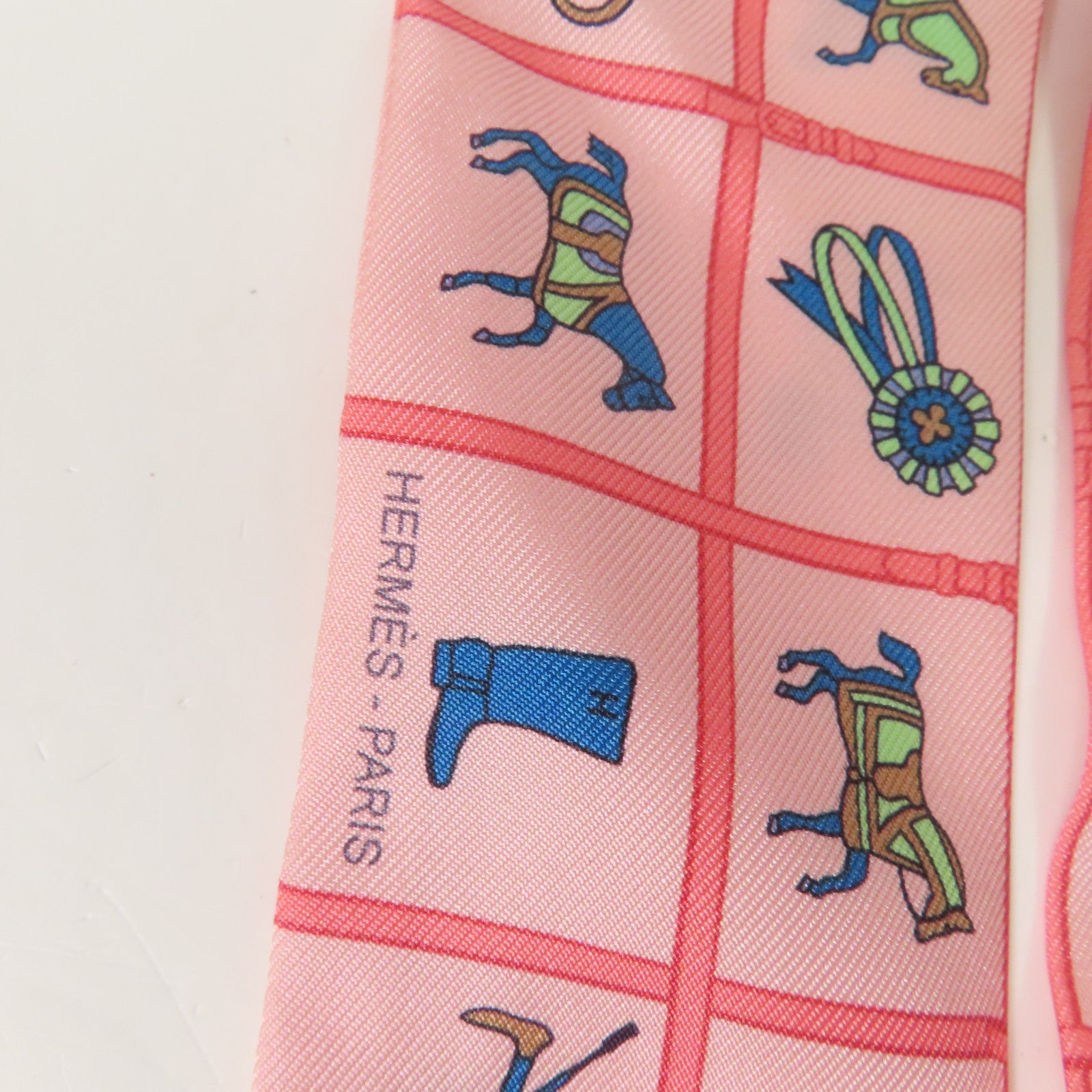 HERMES 絲質Twilly絲巾