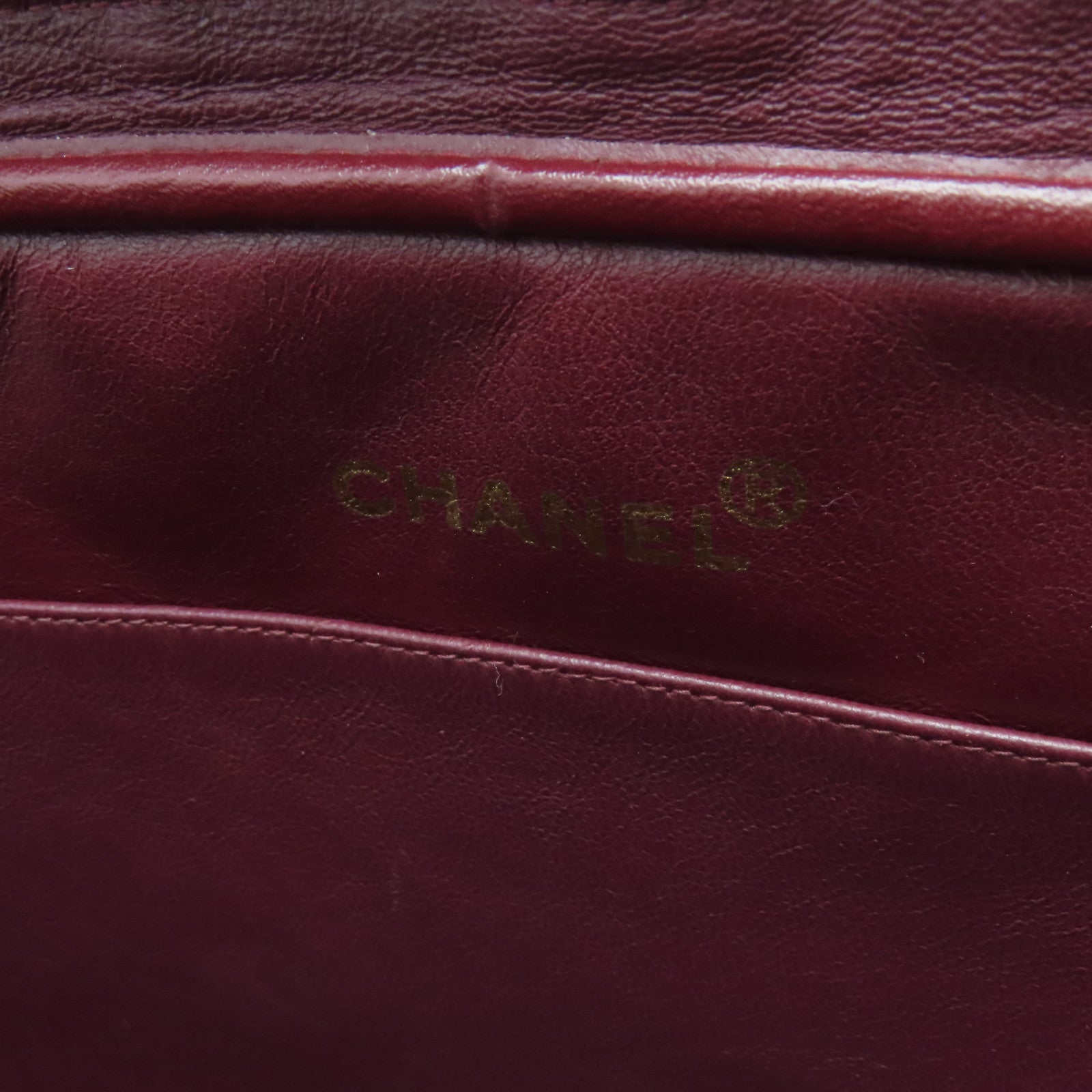 CHANEL 菱格羊皮皮革Chain Shoulder金扣肩背袋黑色
