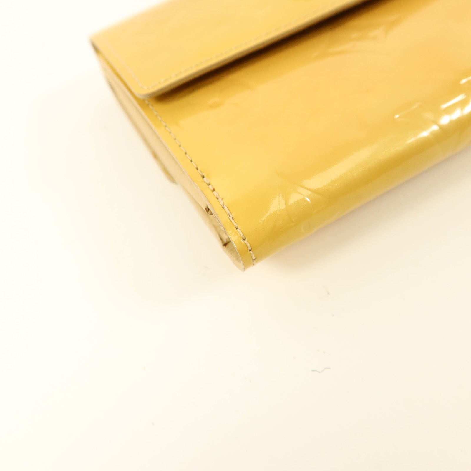 LOUIS VUITTON Monogram Vernis Elise Compact Wallet金扣錢包