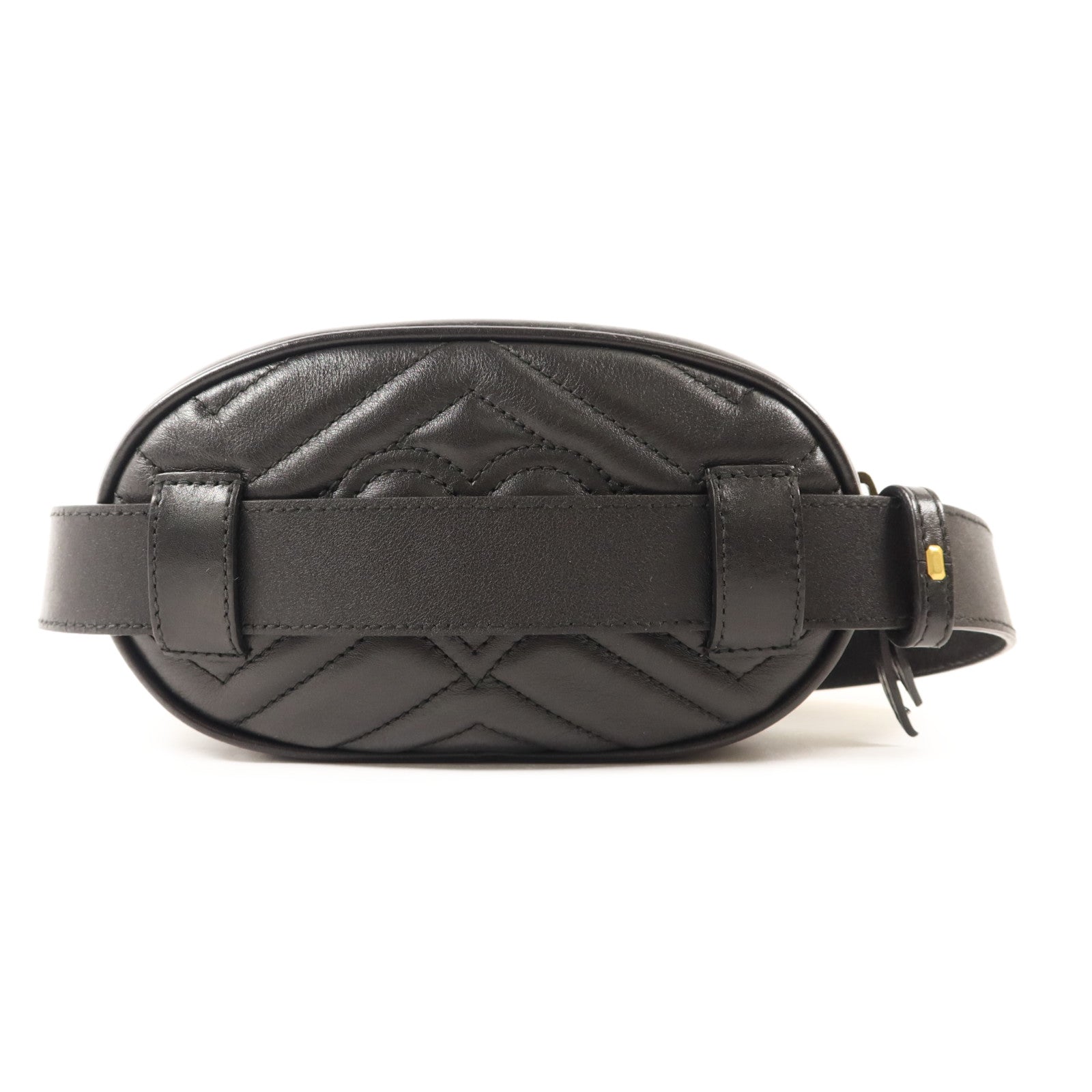 GUCCI 牛皮皮革GG Marmont Belt Bag金扣腰包