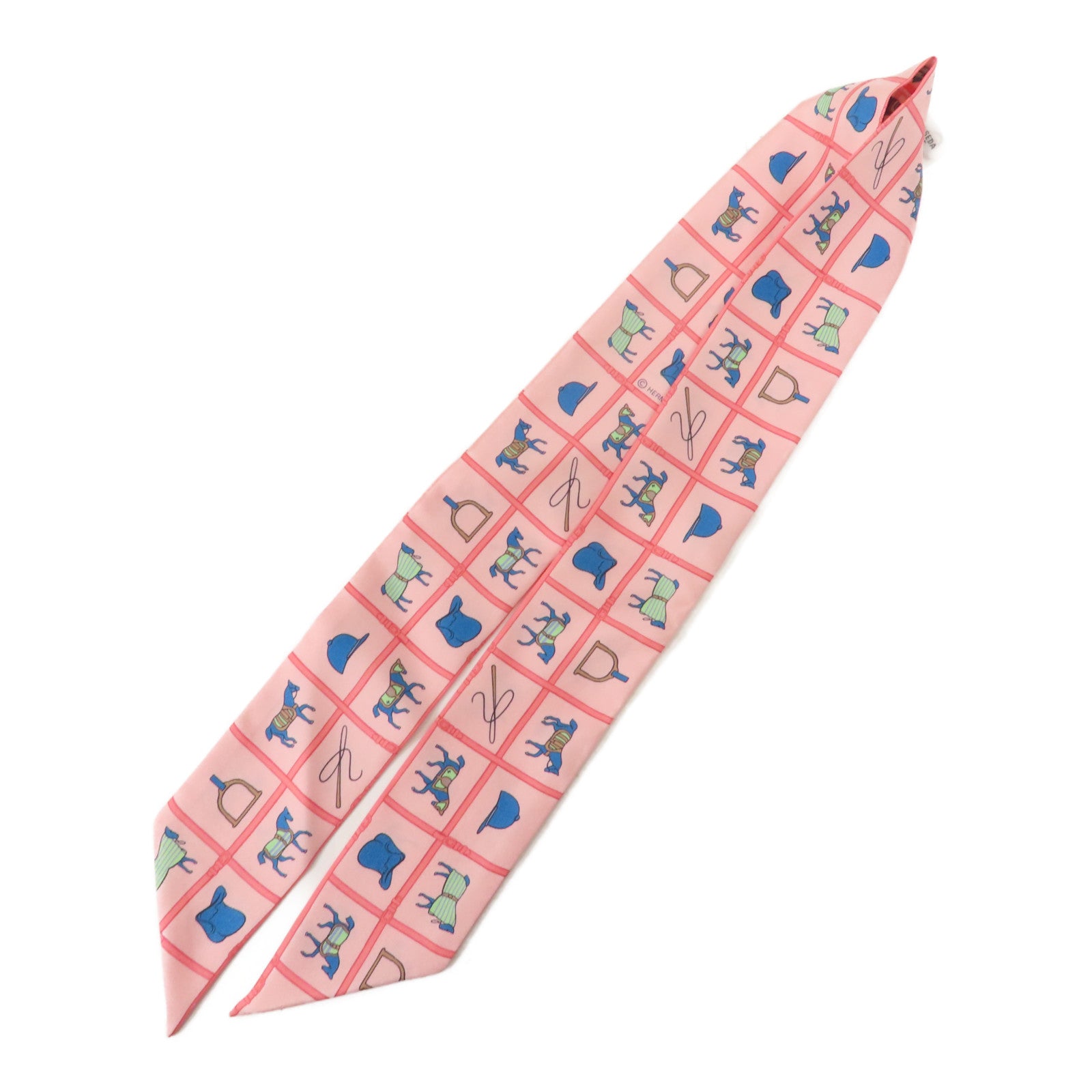 HERMES 【激減優惠】絲質Twilly絲巾