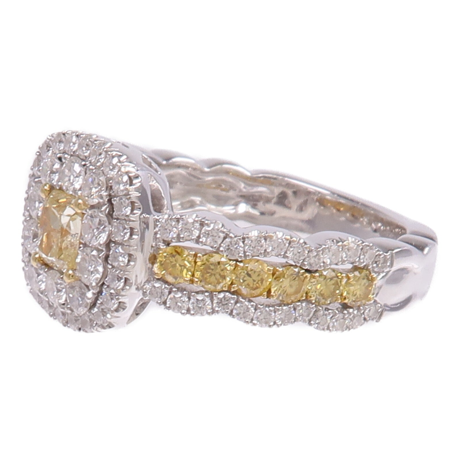 JEWELRY 【激減優惠】18K白金/黃金 Diamond Ring鑽石戒指US#6.5