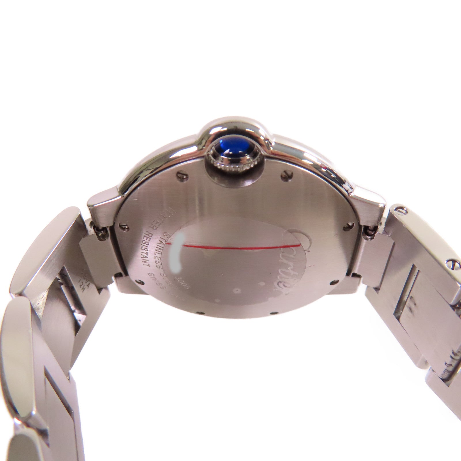 CARTIER Ballon Bleu Watch不鏽鋼石英機芯手錶白色/銀色