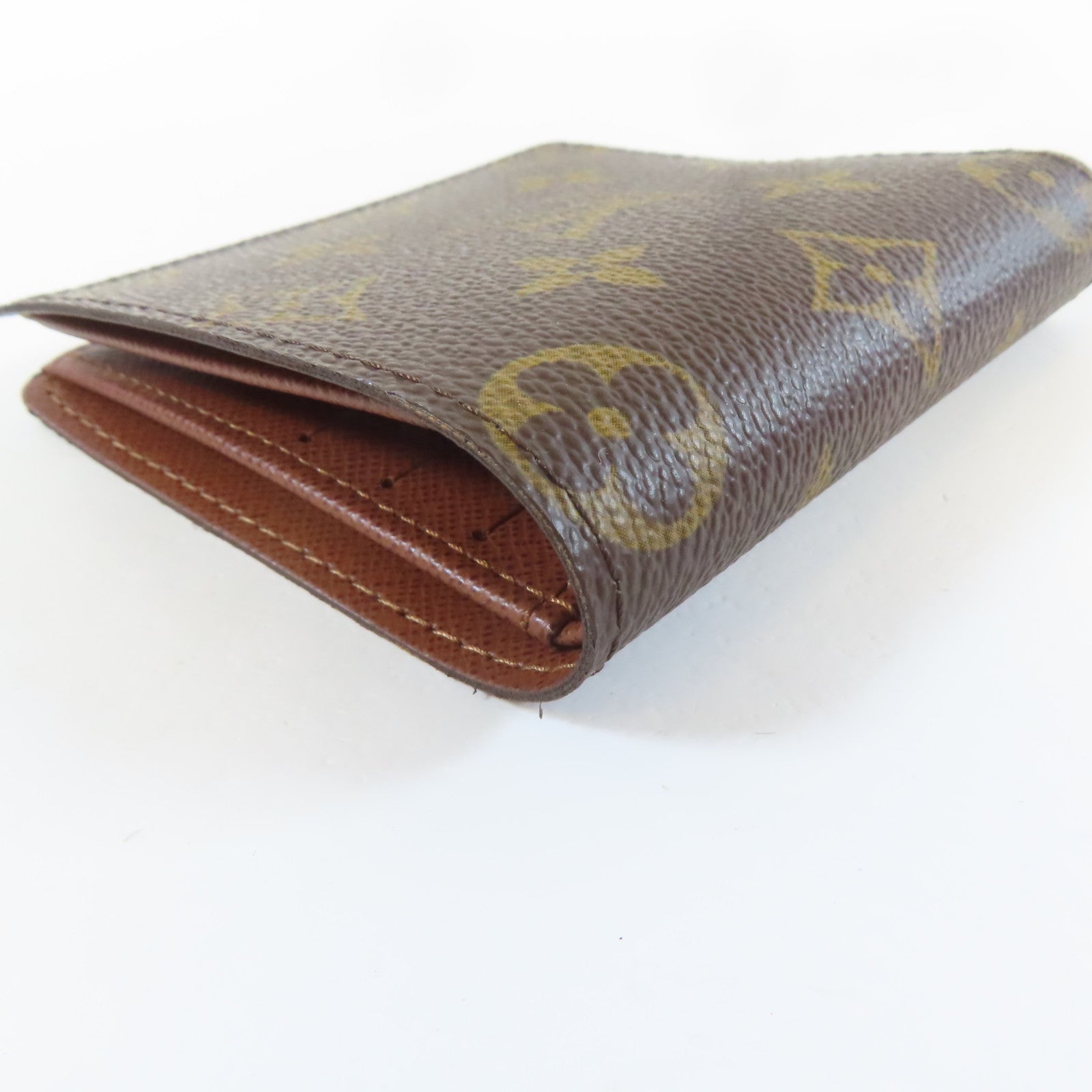 LOUIS VUITTON Monogram Wallet啪鈕錢包啡色