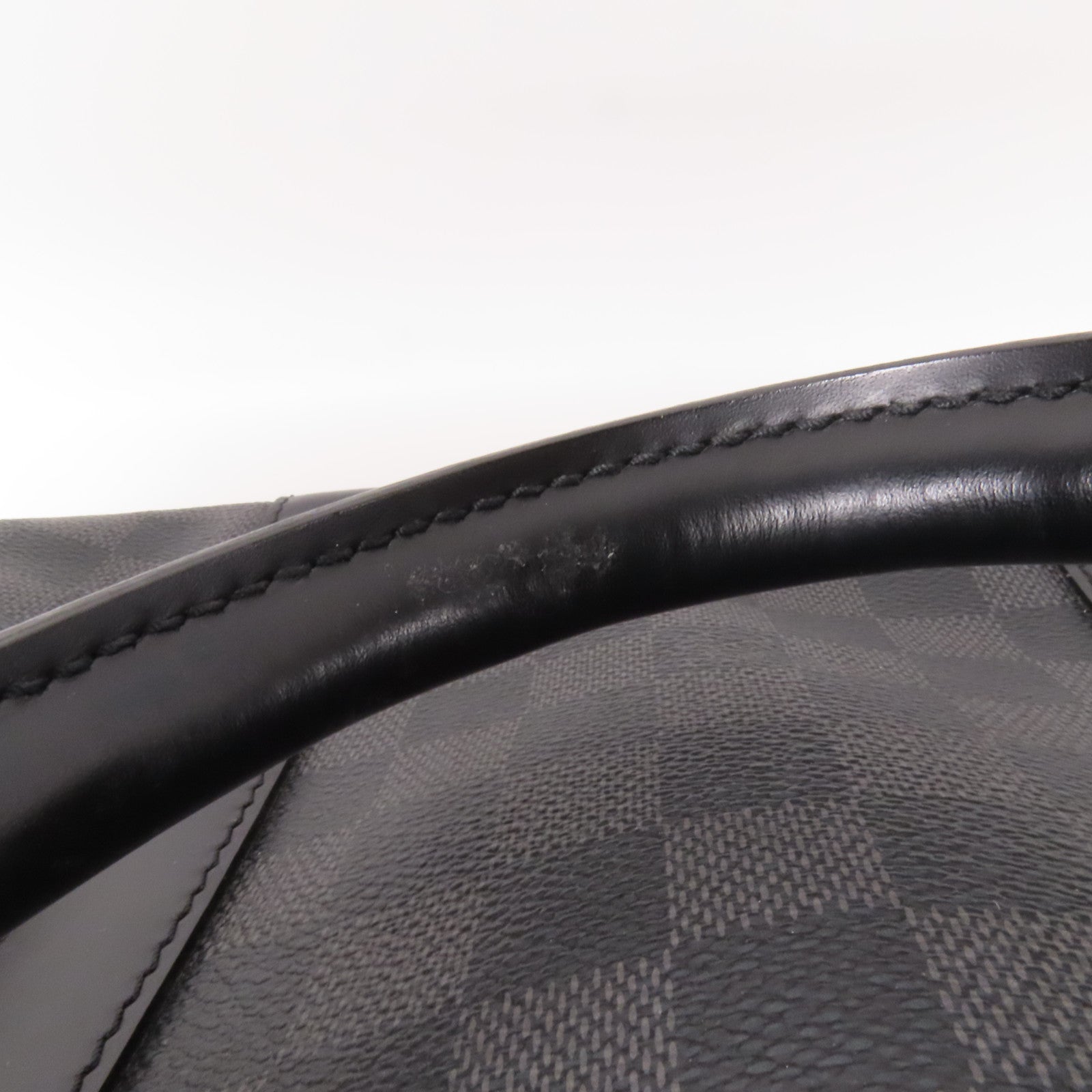 LOUIS VUITTON Damier Graphite Keepall 55銀扣手挽袋