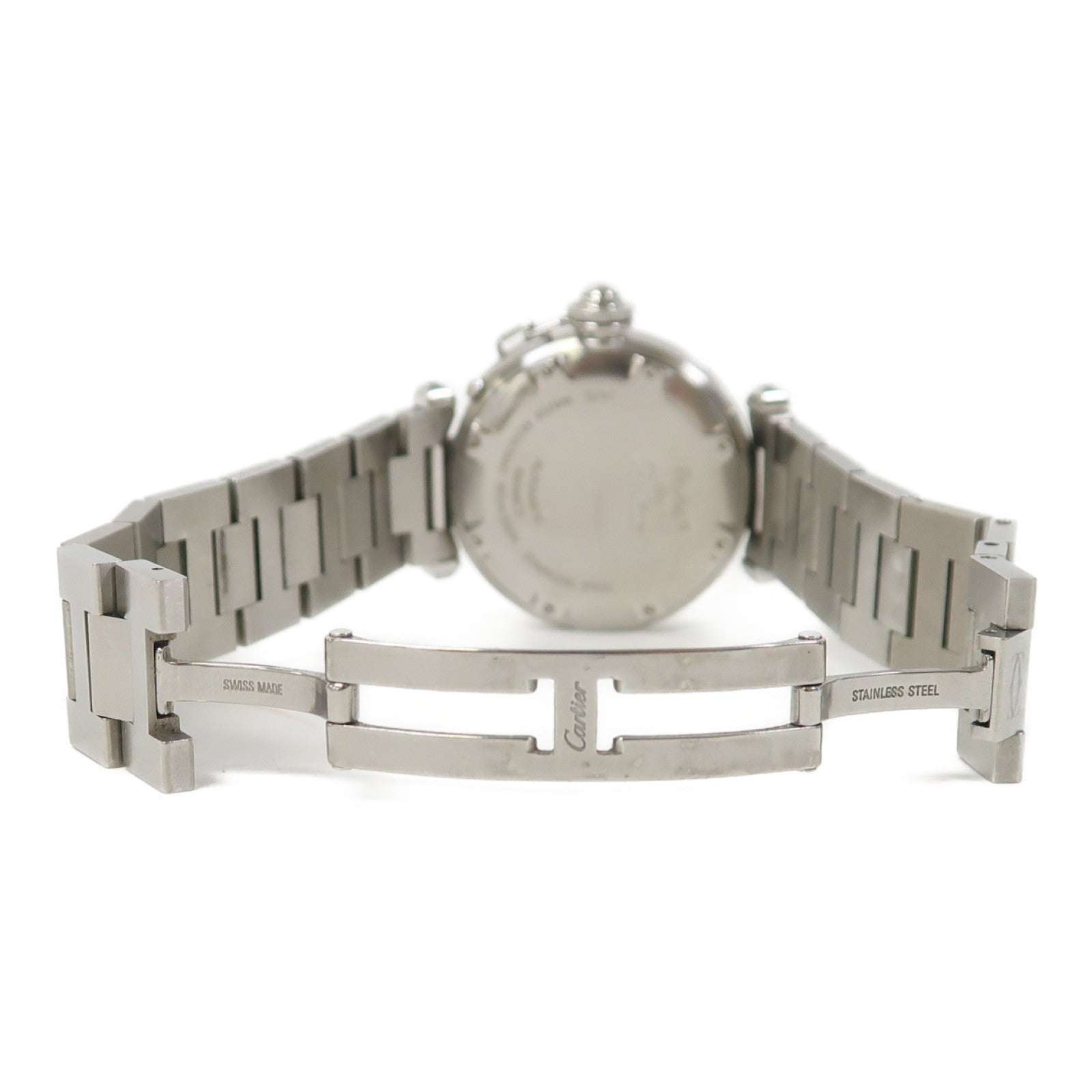 CARTIER Pasha C 不鏽鋼手錶自動機芯白色