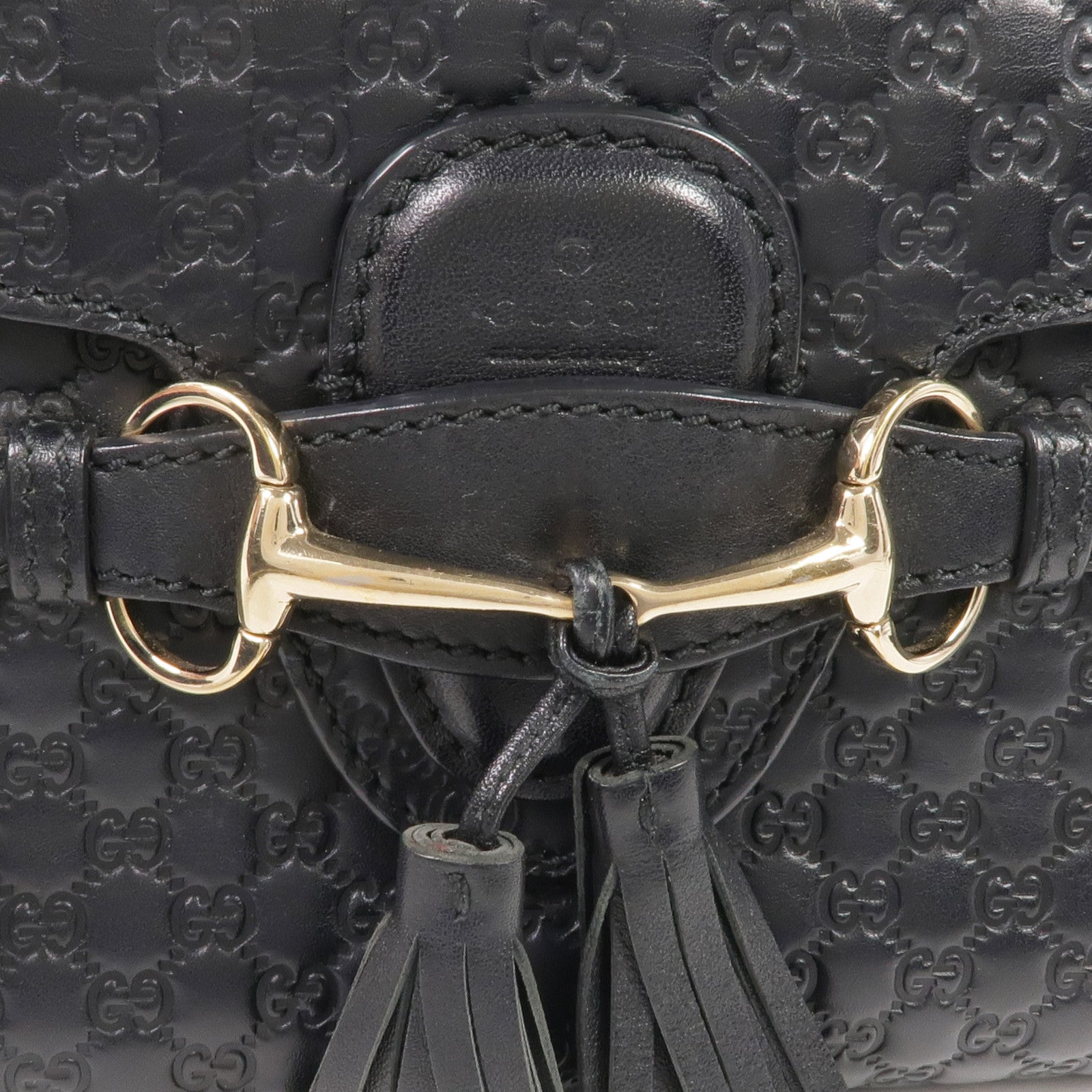 GUCCI 牛皮皮革Mini Emily金扣鏈帶肩背袋