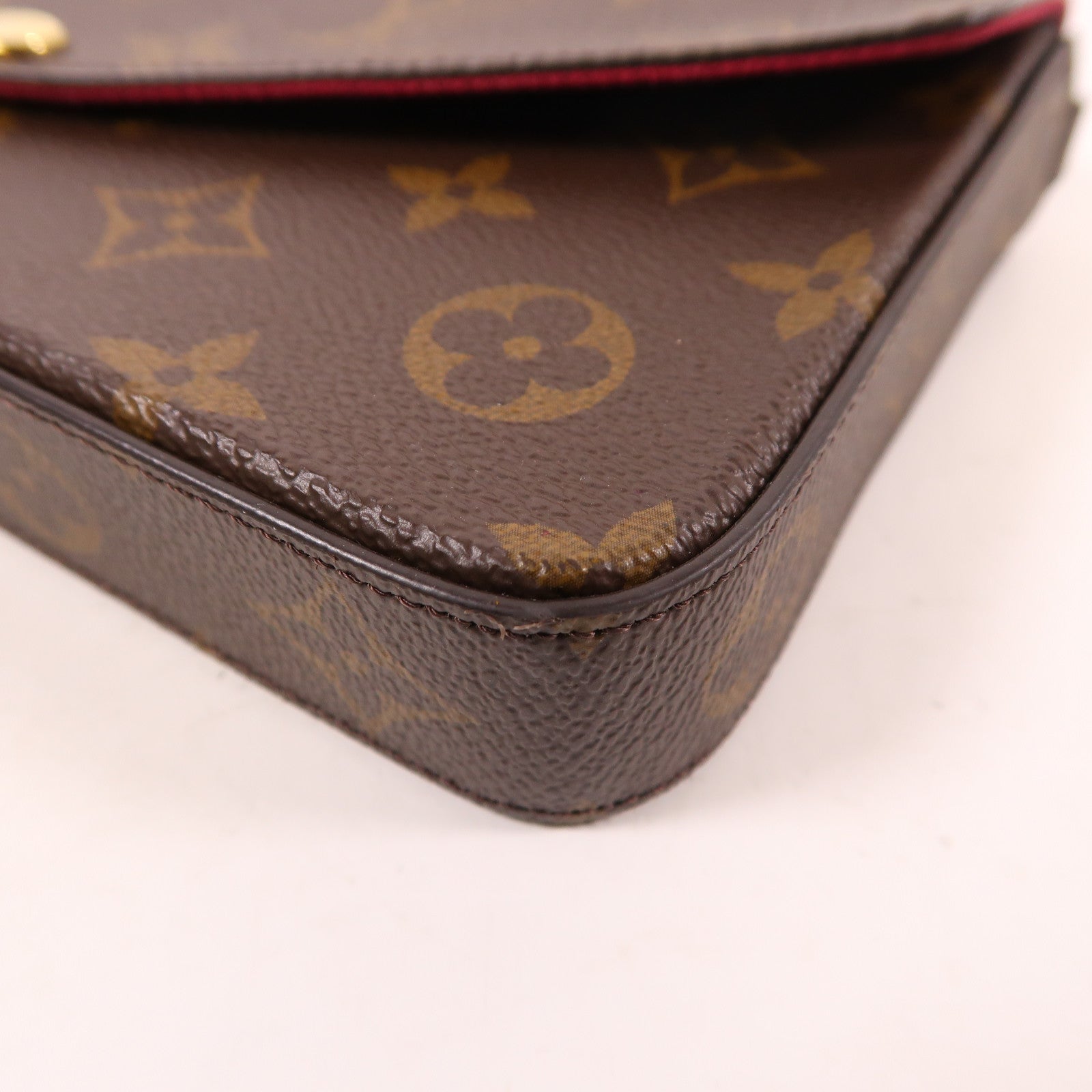 LOUIS VUITTON LV GHW Pochette Felicie Chain Shoulder Bag M61276 Monogram Brown