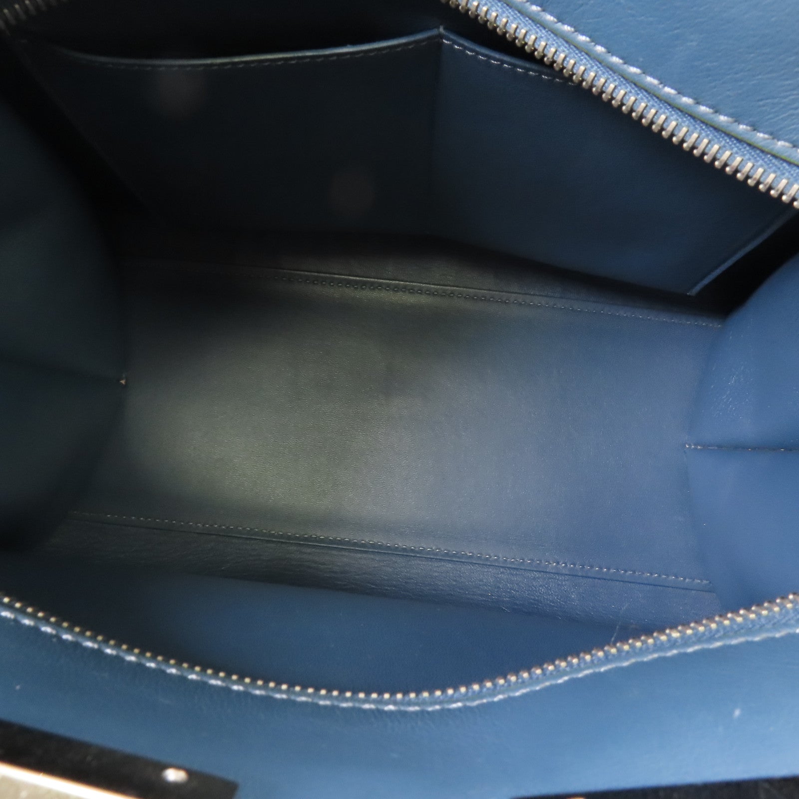 FENDI SHW 3 Jours 2 Way Bag 8BH279-81D Calfskin Leather Blue