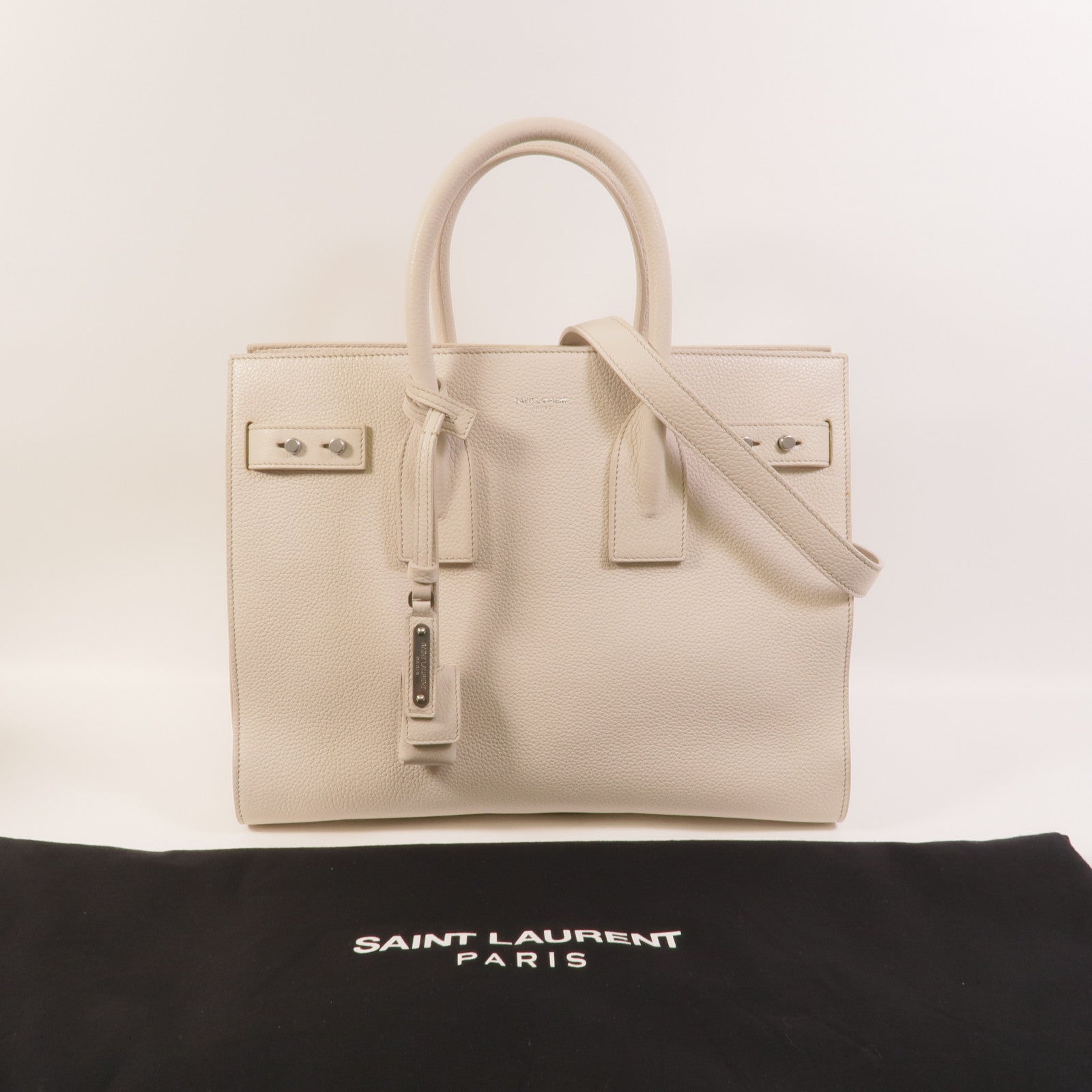SAINT LAURENT 牛皮皮革Sac De Jour Souple手挽肩背兩用袋