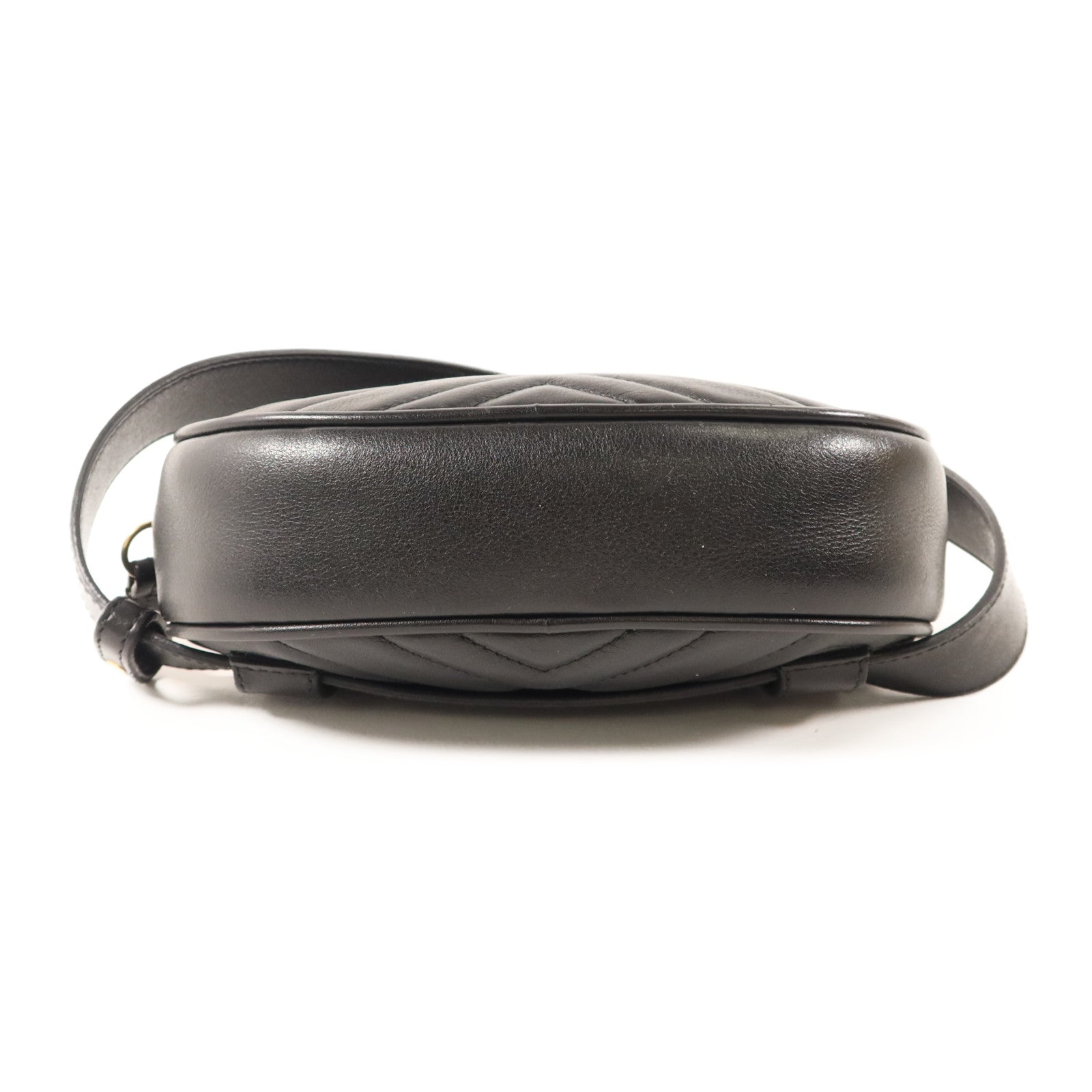 GUCCI 牛皮皮革GG Marmont Belt Bag金扣腰包