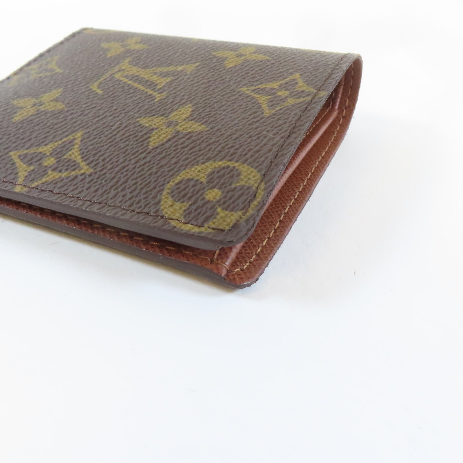 LOUIS VUITTON Monogram Wallet啪鈕錢包啡色