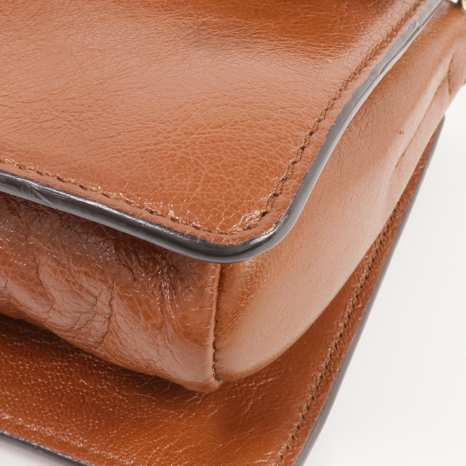 Chloe 牛皮皮革Faye金扣肩背袋