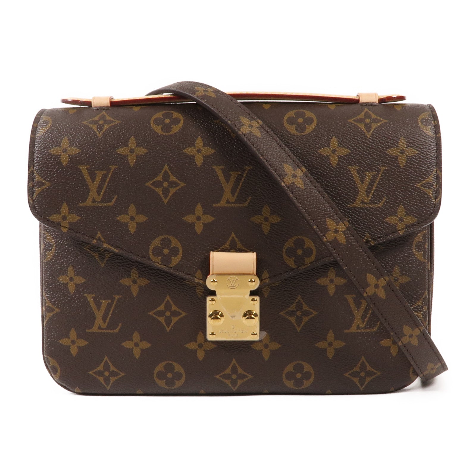 LOUIS VUITTON Monogram Pochette Metis MM金扣手挽肩背兩用袋