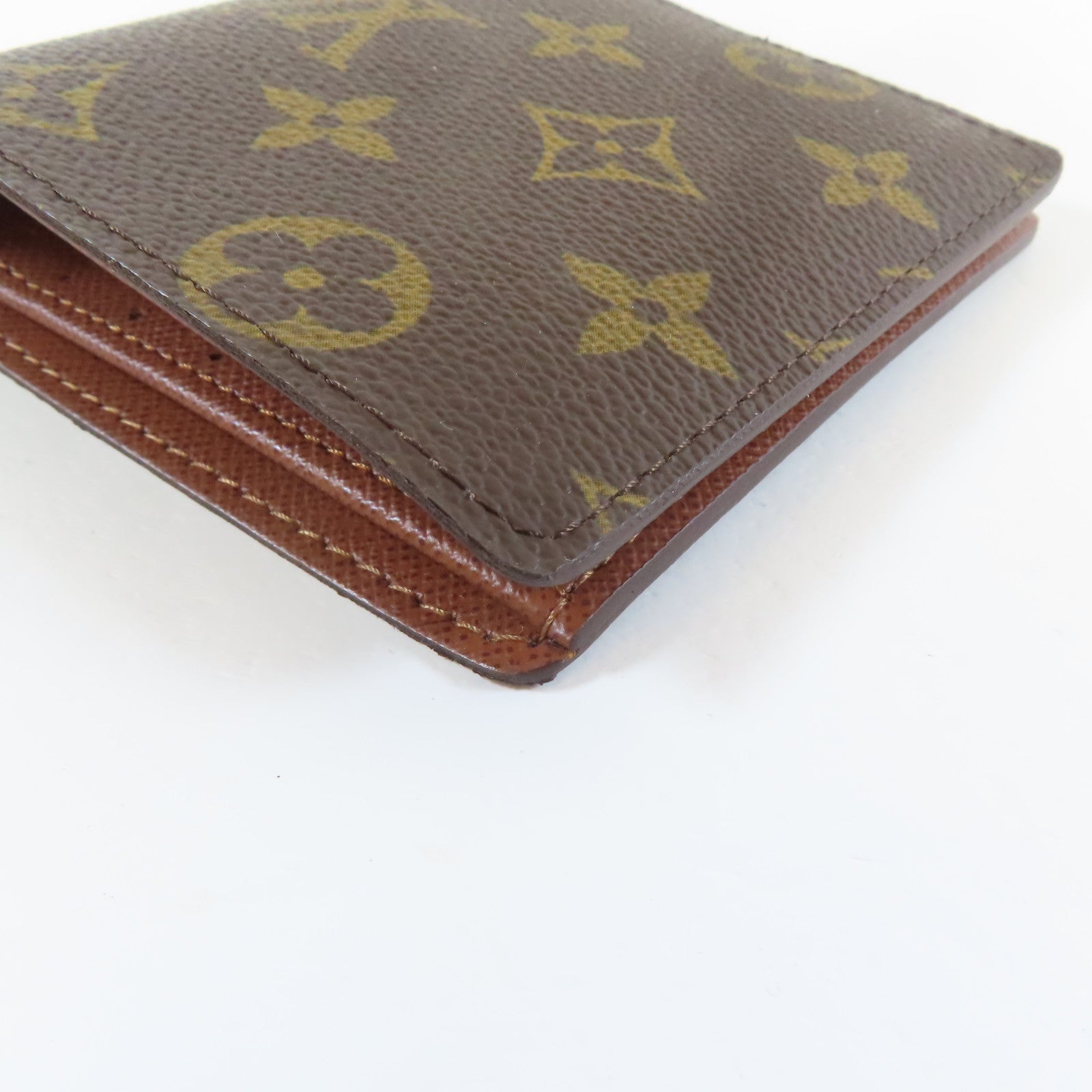 LOUIS VUITTON Monogram Wallet啪鈕錢包啡色