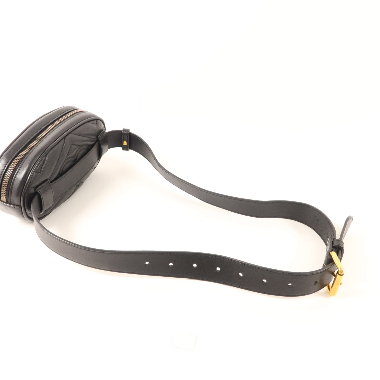 GUCCI 牛皮皮革GG Marmont Belt Bag金扣腰包