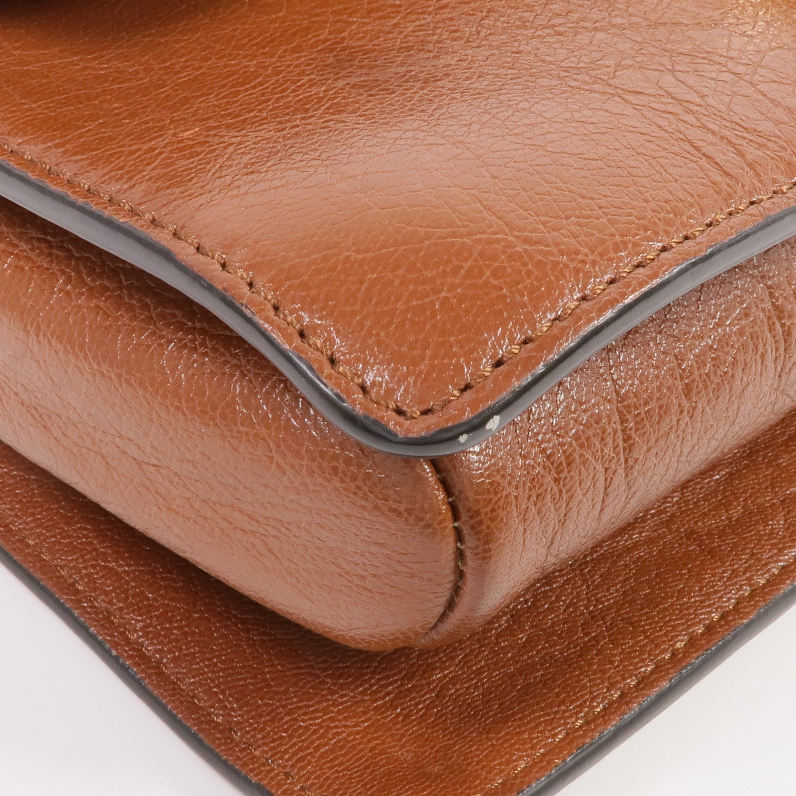 Chloe 牛皮皮革Faye金扣肩背袋