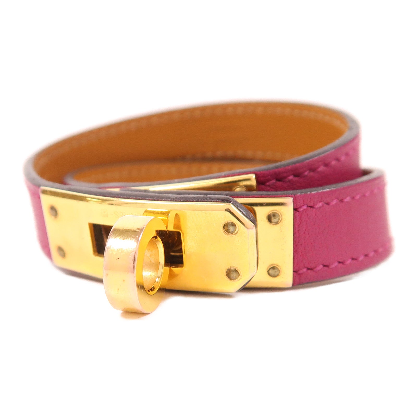 HERMES Swift皮革Kelly Double Tour Bracelet手鐲