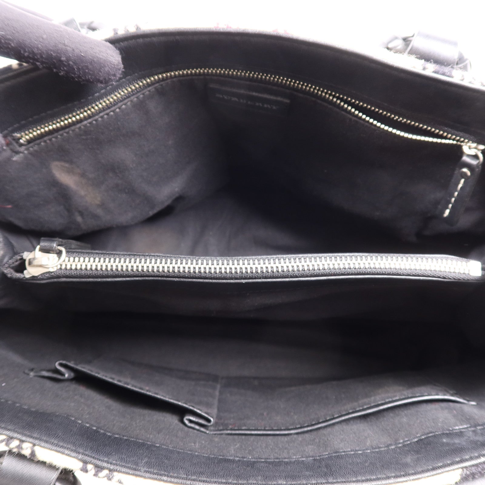BURBERRY 帆布Tote Bag銀扣肩背袋