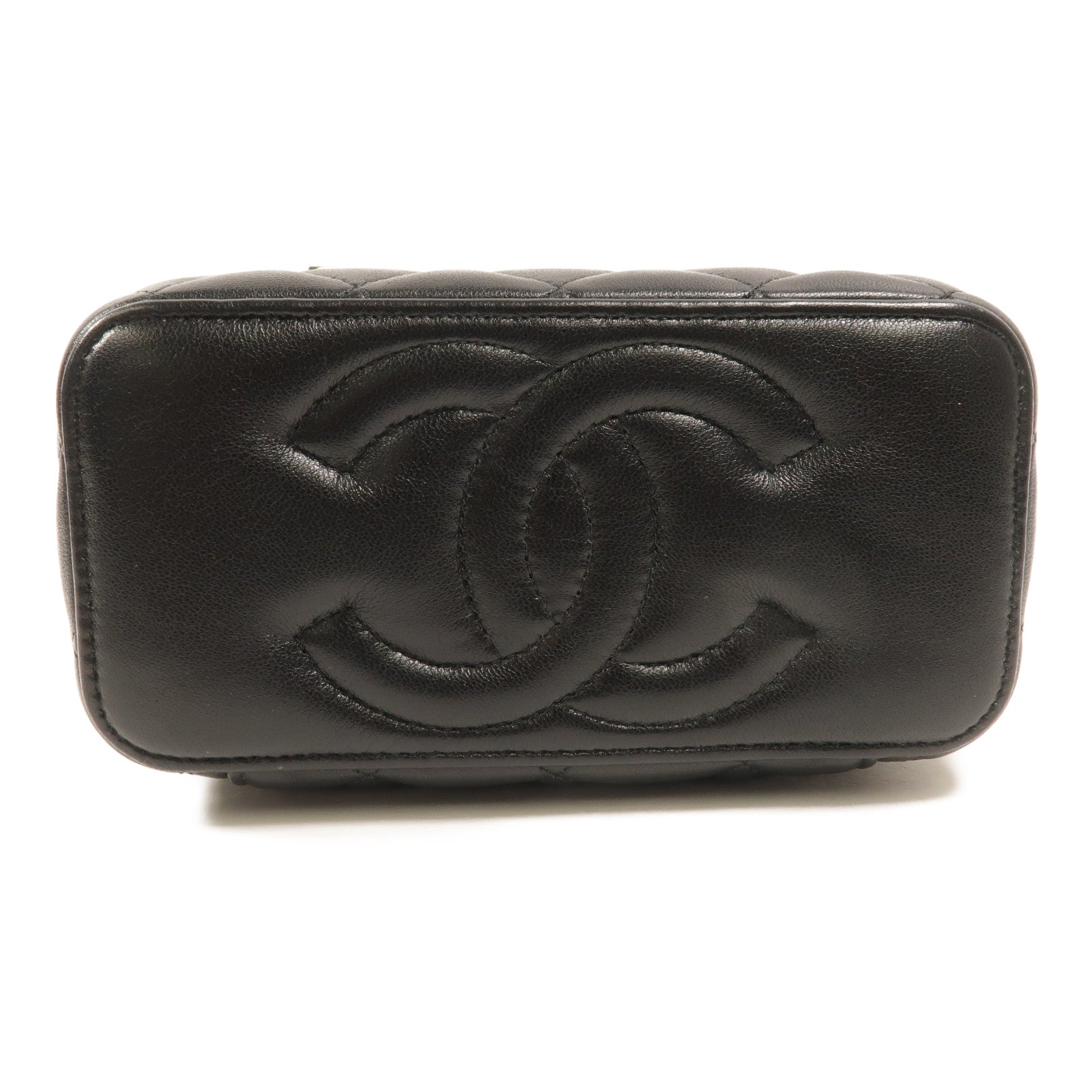 CHANEL 羊皮皮革Vanity Case鏈帶肩背袋