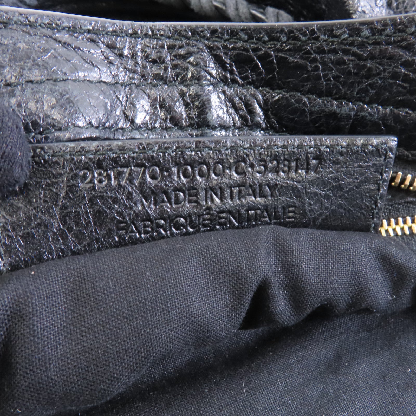 BALENCIAGA 羊皮皮革Giant City金扣手挽肩背兩用袋黑色