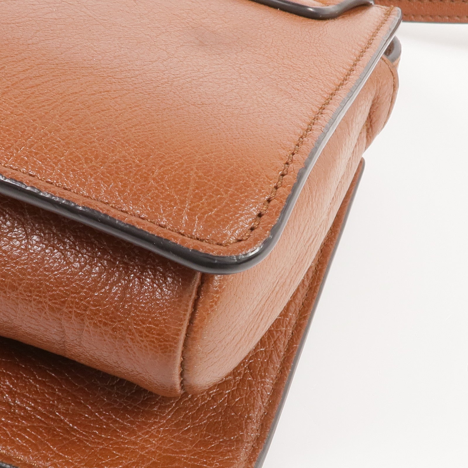 Chloe 牛皮皮革Faye金扣肩背袋