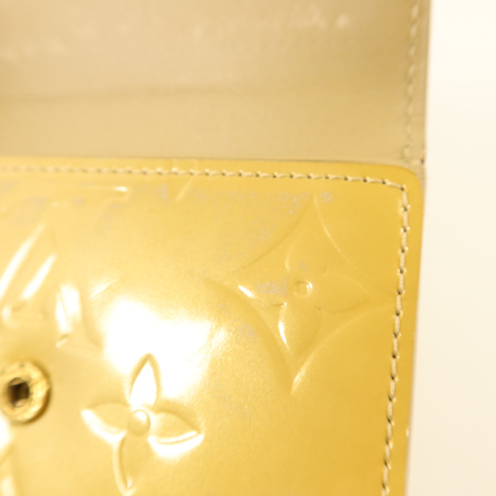 LOUIS VUITTON Monogram Vernis Elise Compact Wallet金扣錢包