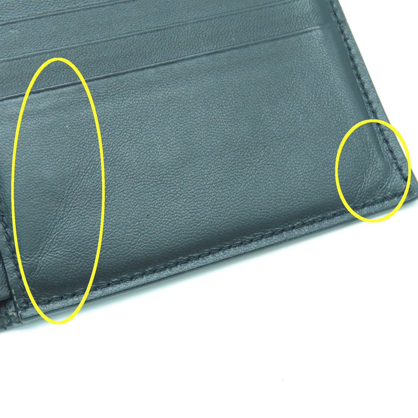 YVES SAINT LAURENT 牛皮皮革Wallet钱包黑色