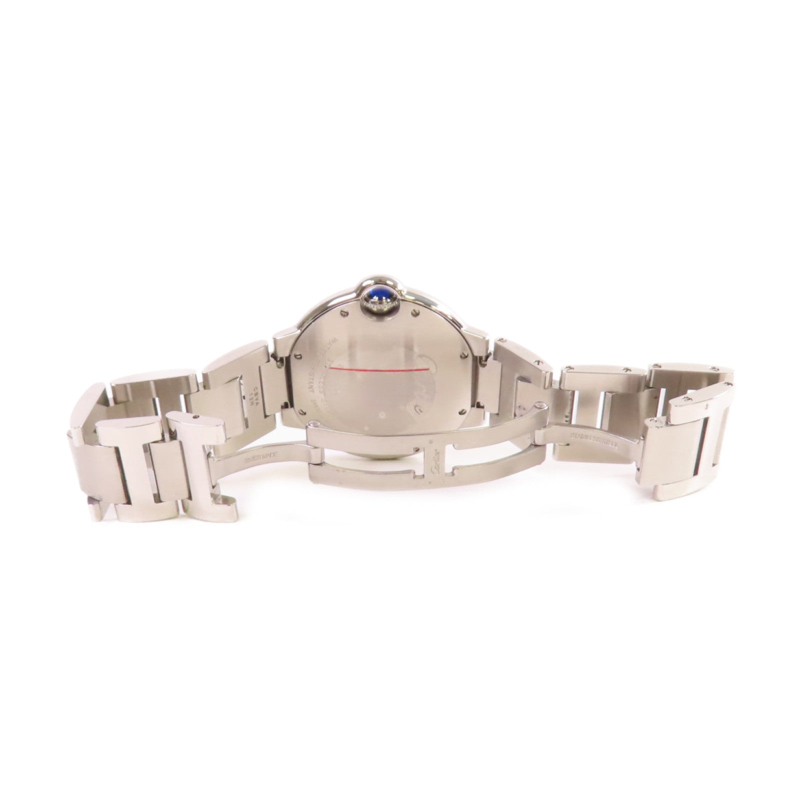 CARTIER Ballon Bleu Watch不鏽鋼石英機芯手錶白色/銀色