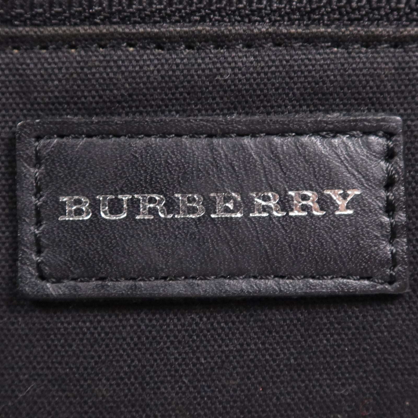 BURBERRY 帆布Tote Bag銀扣肩背袋