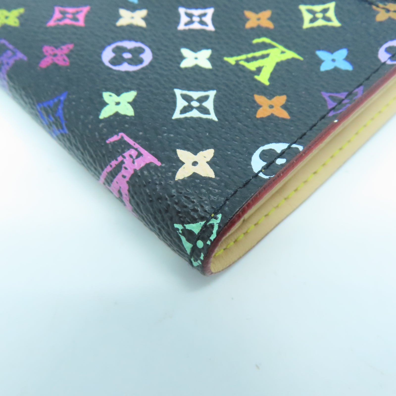 LOUIS VUITTON 【激減優惠】Monogram Multicolore金扣錢包黑色/彩色