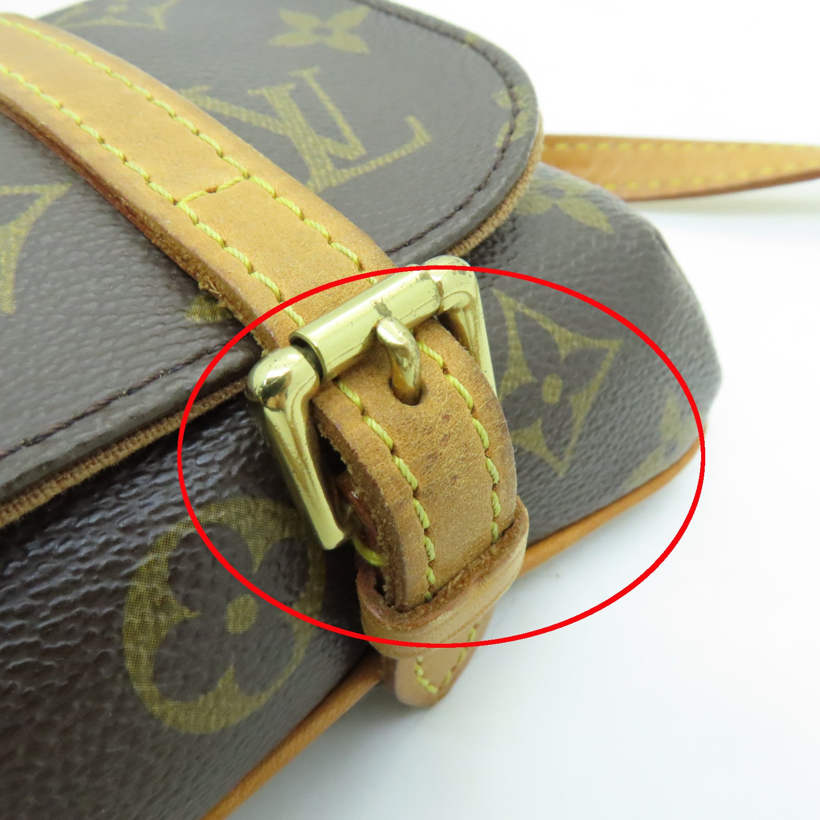 LOUIS VUITTON 【激減優惠】Monogram Pochette Marelle金扣腰包啡色