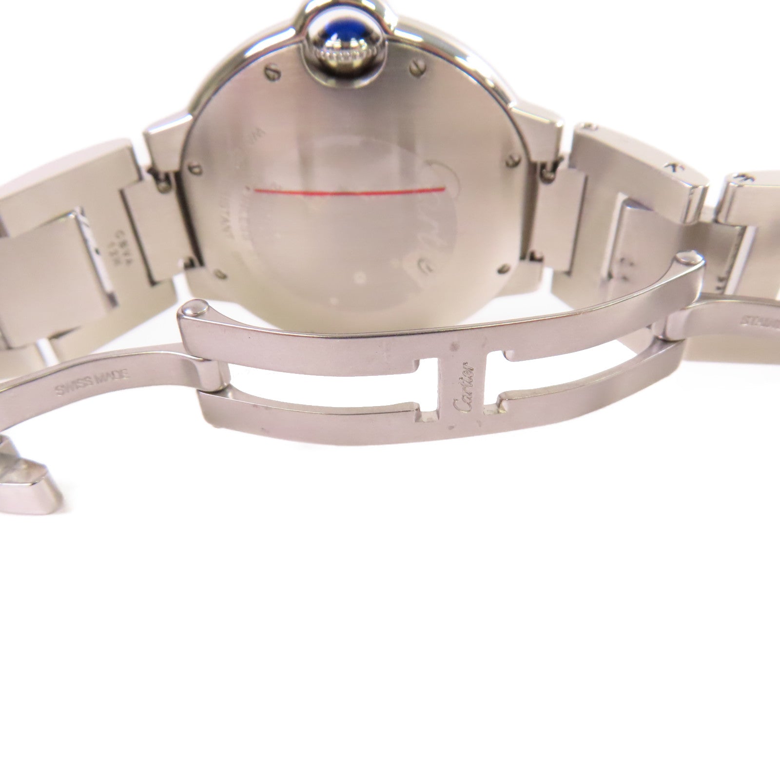 CARTIER Ballon Bleu Watch不鏽鋼石英機芯手錶白色/銀色