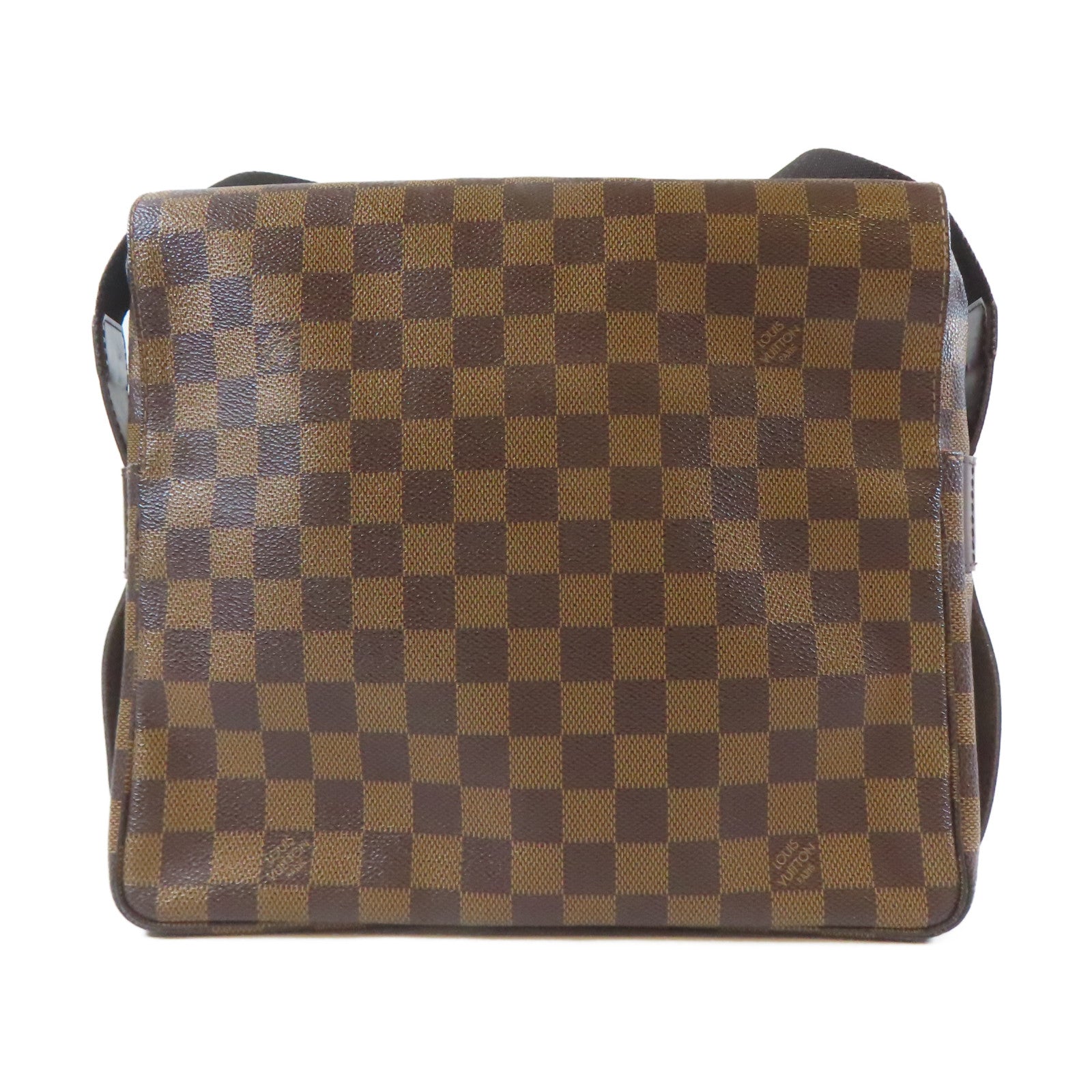 LOUIS VUITTON Damier Naviglio金扣肩背袋啡色
