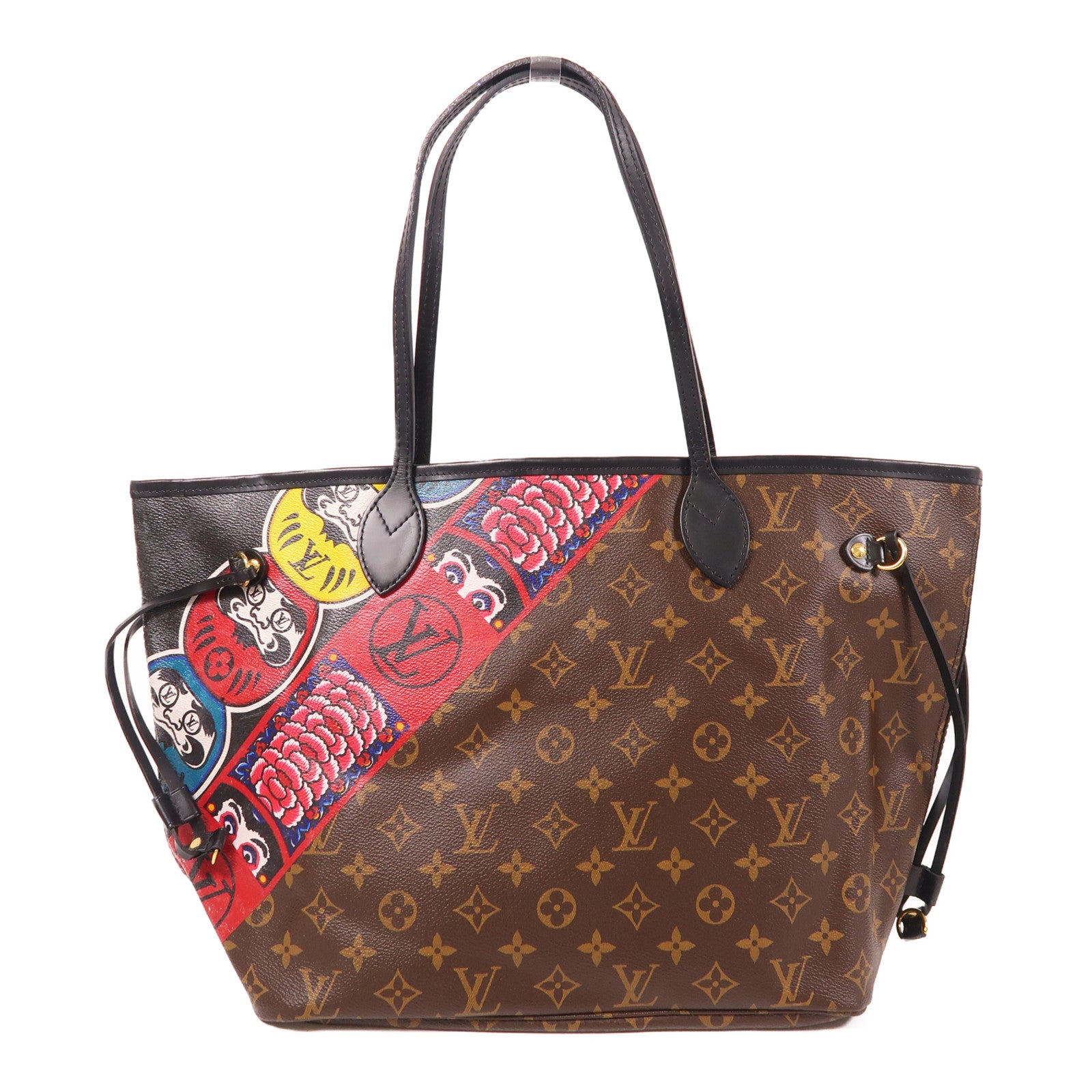 LOUIS VUITTON Monogram Neverfull MM金扣肩背袋