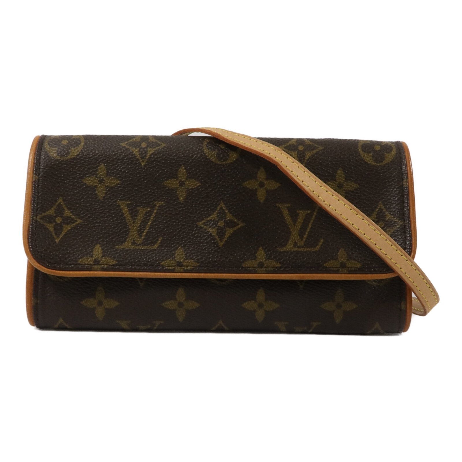 LOUIS VUITTON Monogram Pochette Twin PM金扣肩背袋