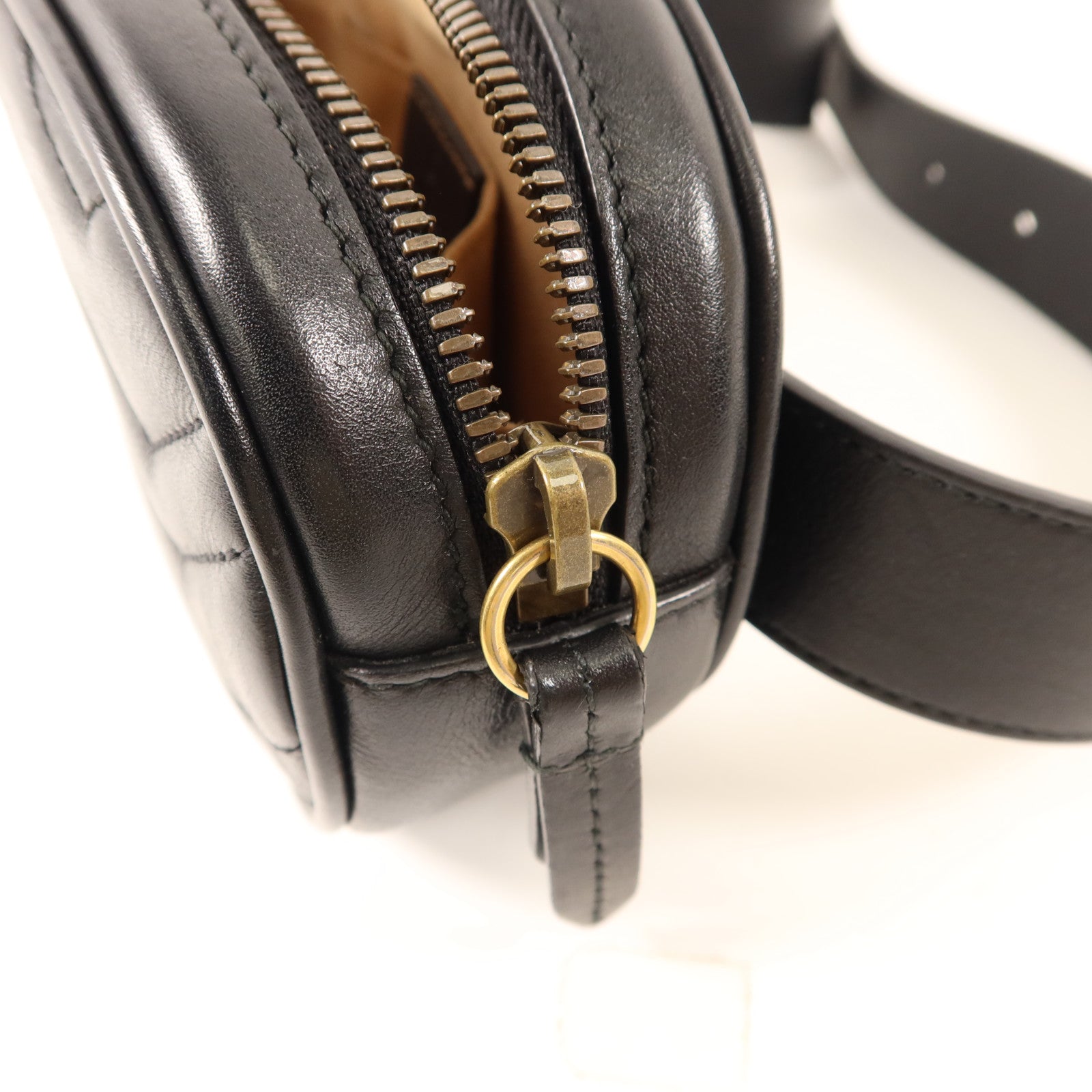 GUCCI 牛皮皮革GG Marmont Belt Bag金扣腰包