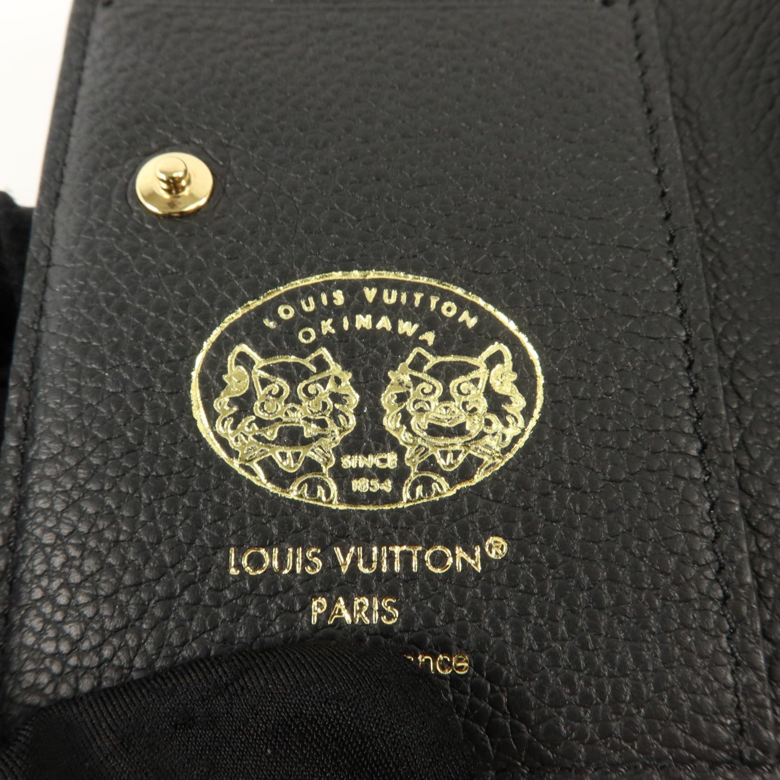 LOUIS VUITTON Monogram Empreinte Clea Wallet金扣錢包