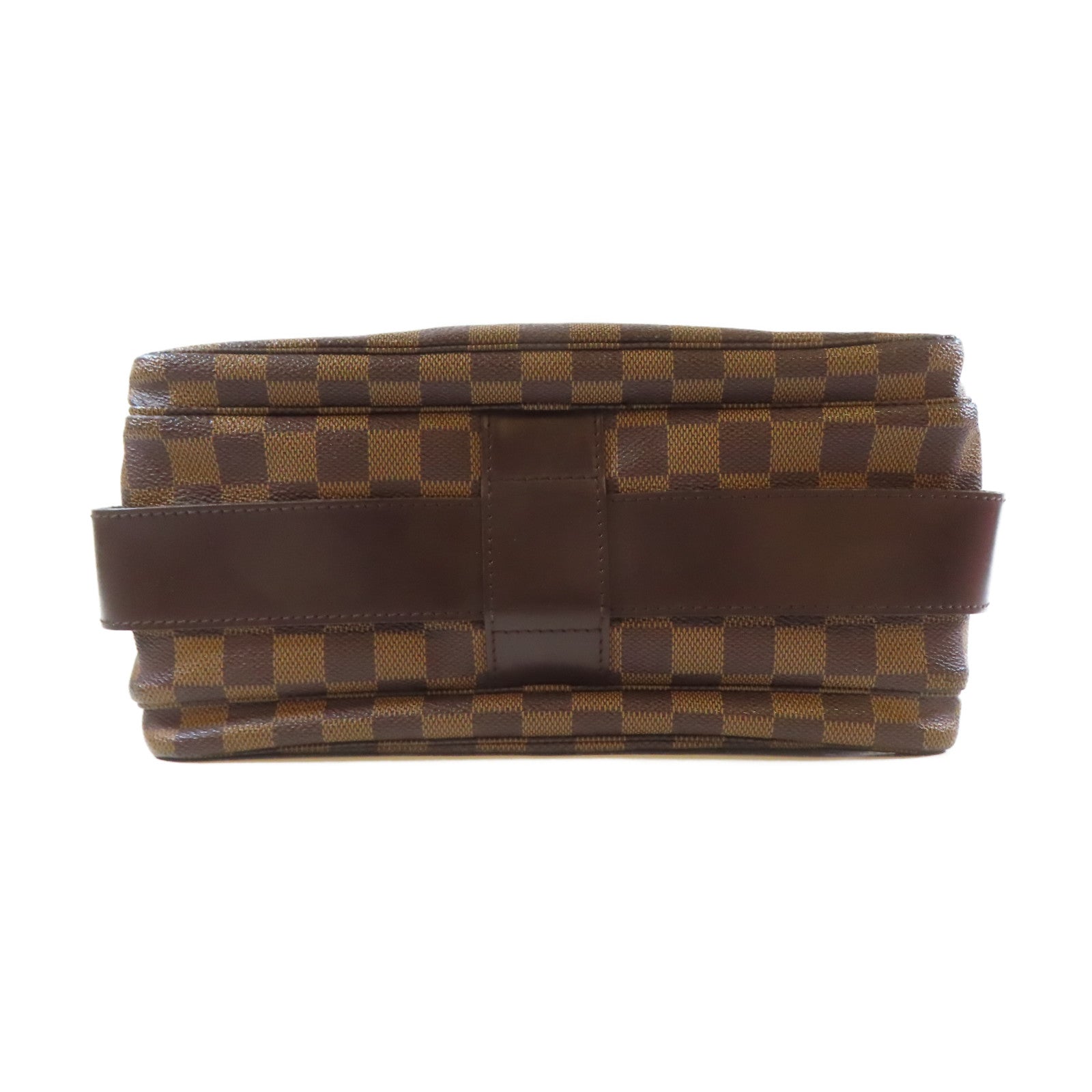LOUIS VUITTON Damier Naviglio金扣肩背袋啡色